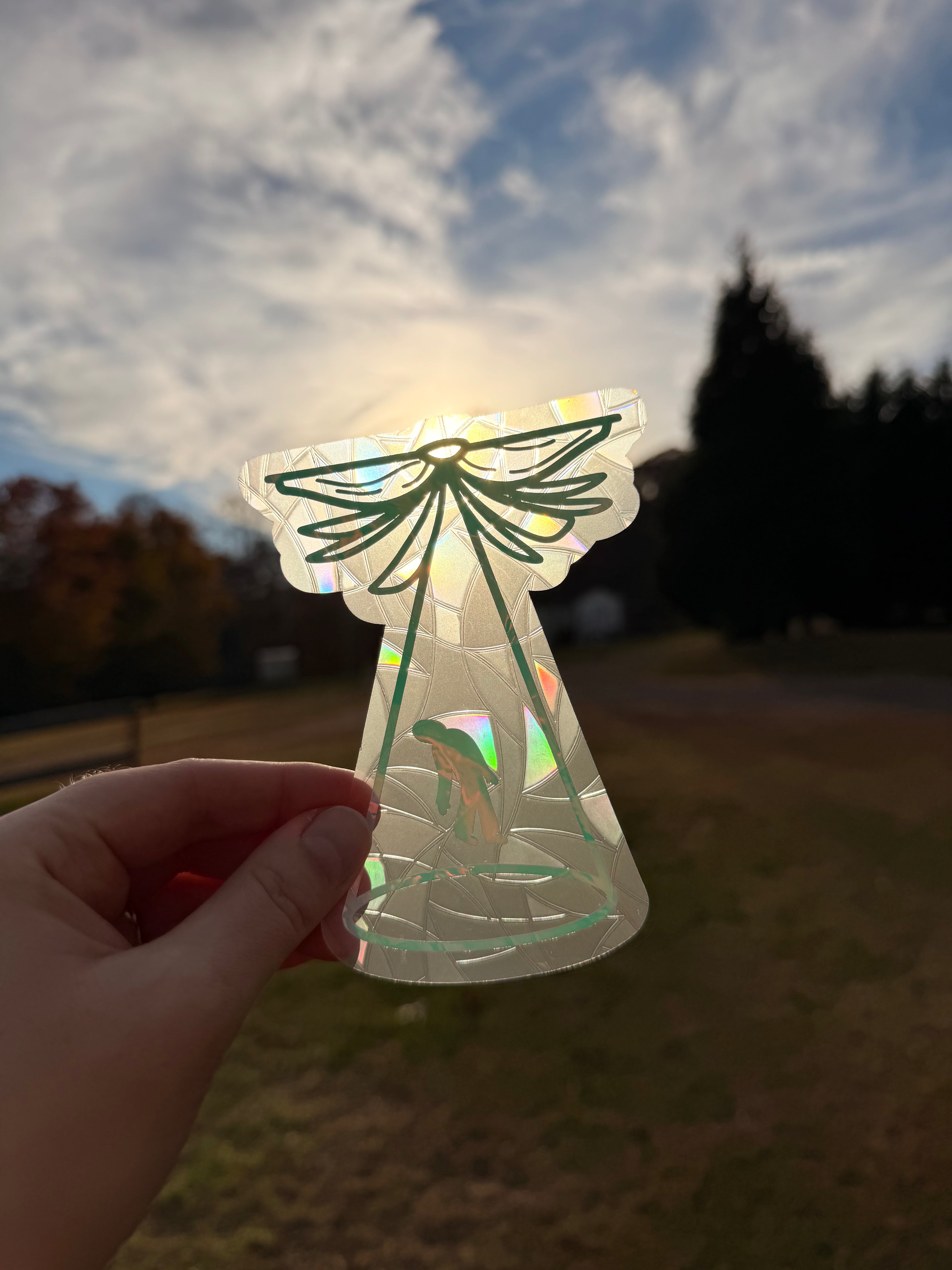 Bookish UFO Suncatcher Decal