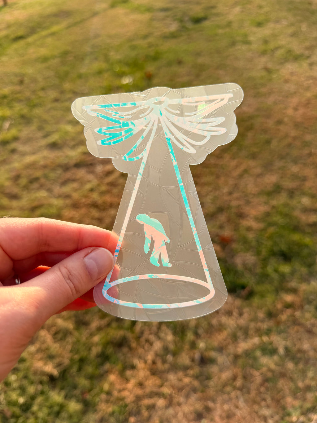 Bookish UFO Suncatcher Decal