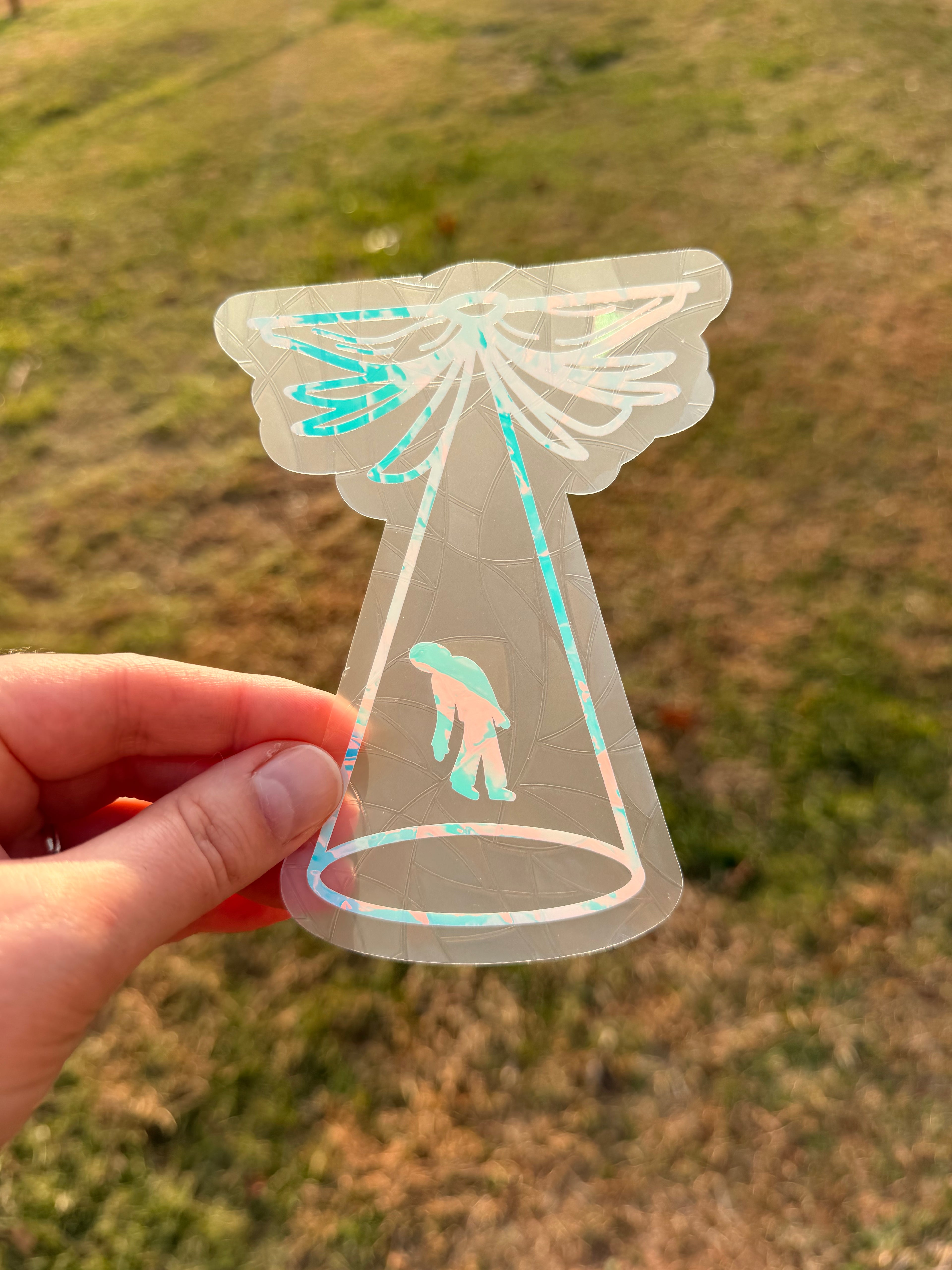 Bookish UFO Suncatcher Decal