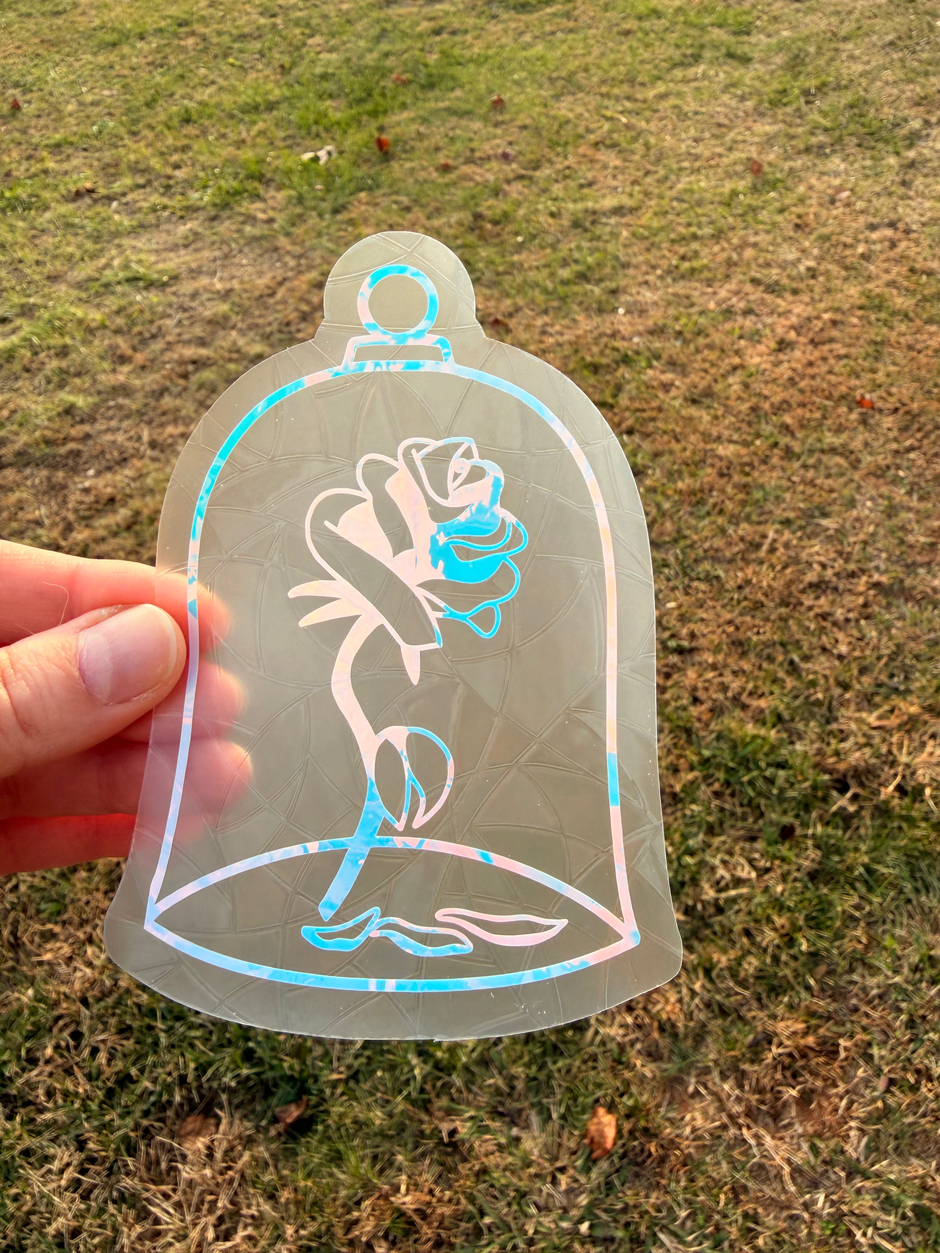 Enchanted Rose Suncatcher Decal