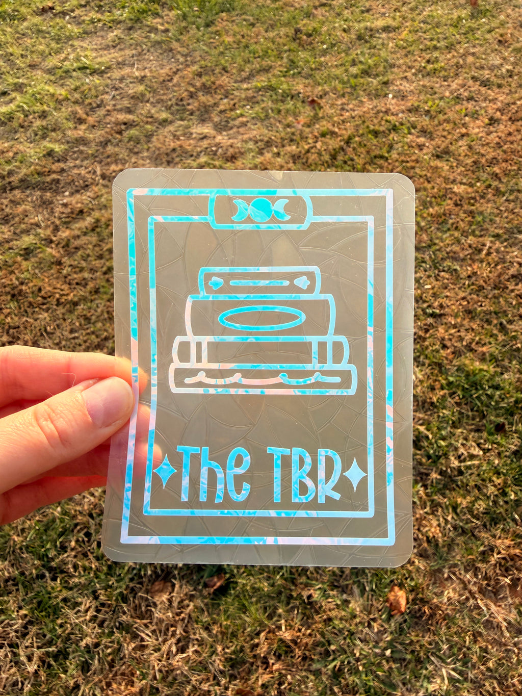 The TBR Tarot Suncatcher Decal