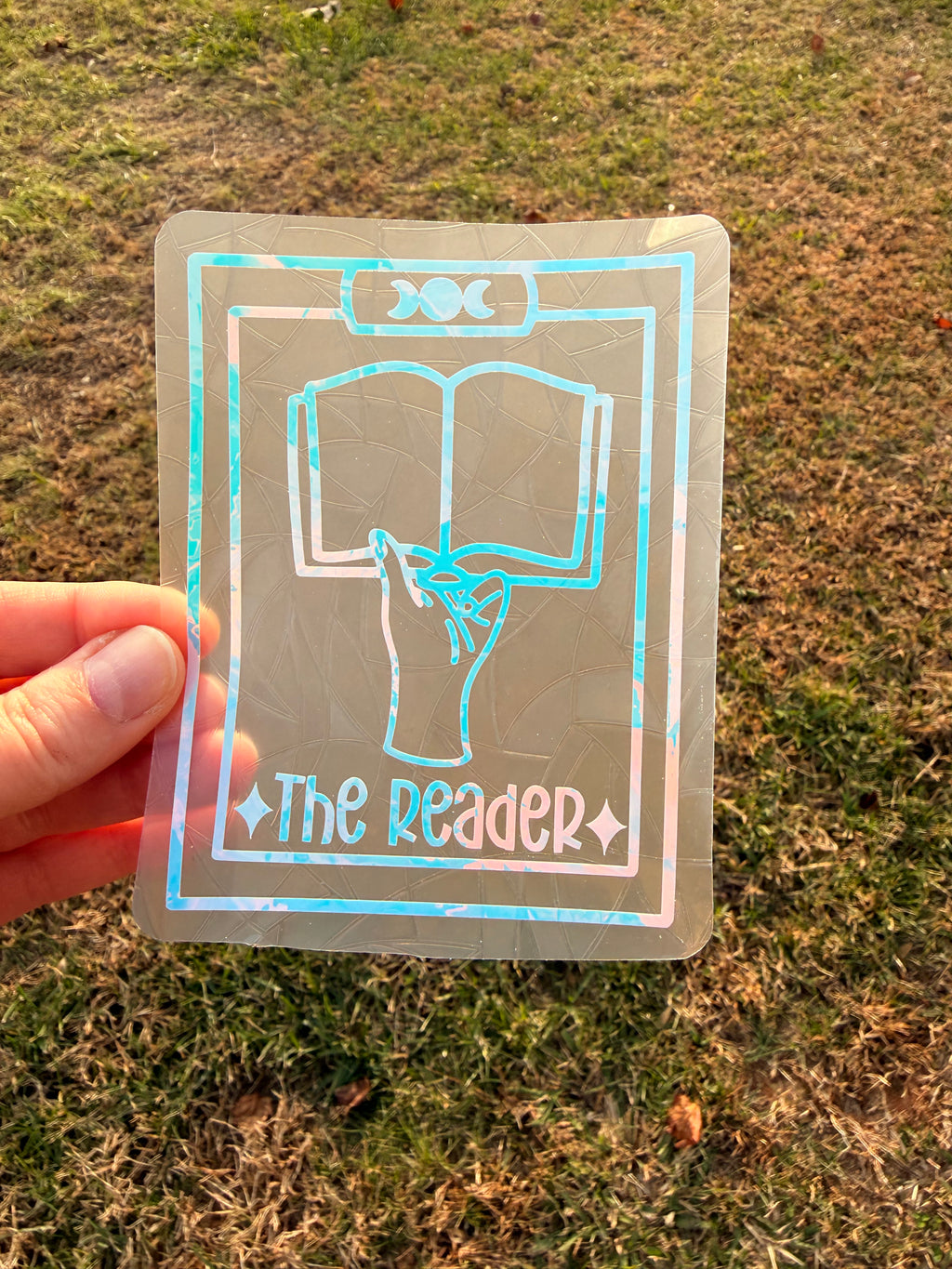 The Reader Tarot Suncatcher Decal