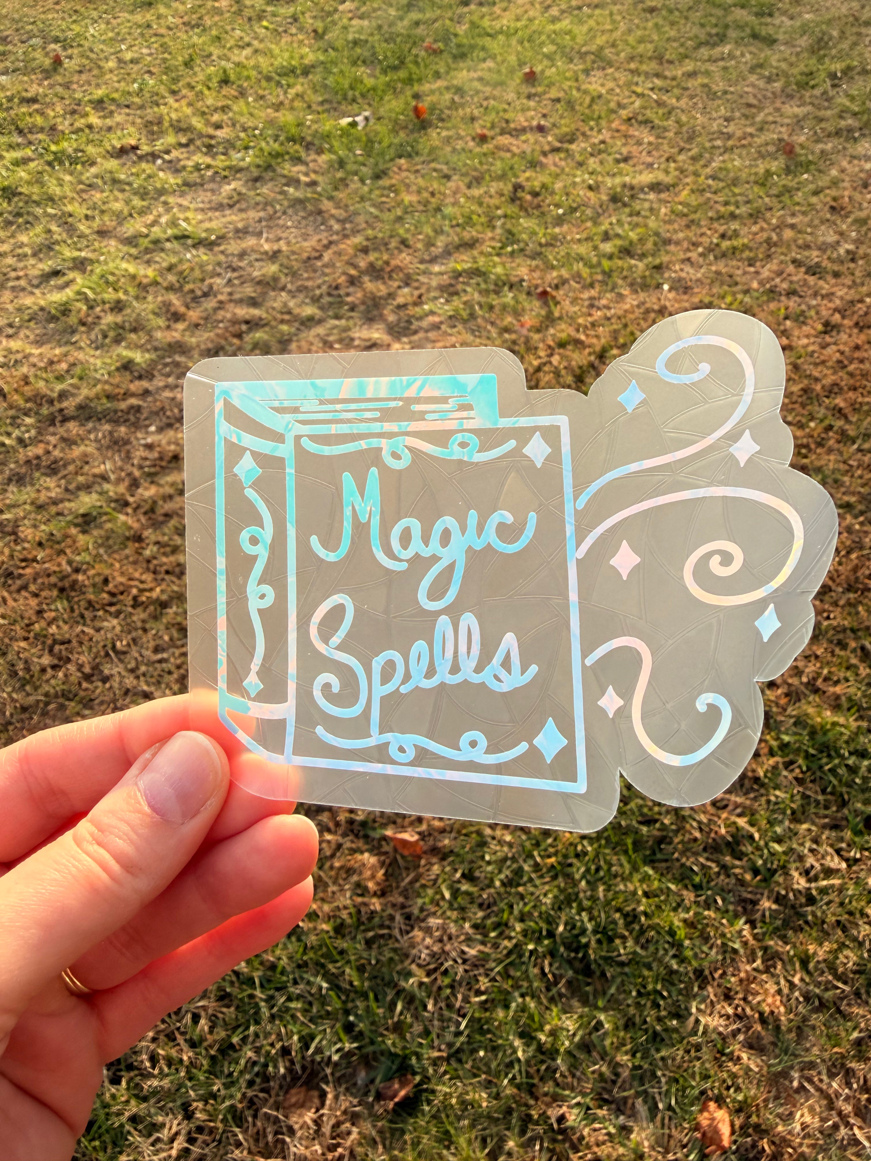 Spell Book Suncatcher Decal