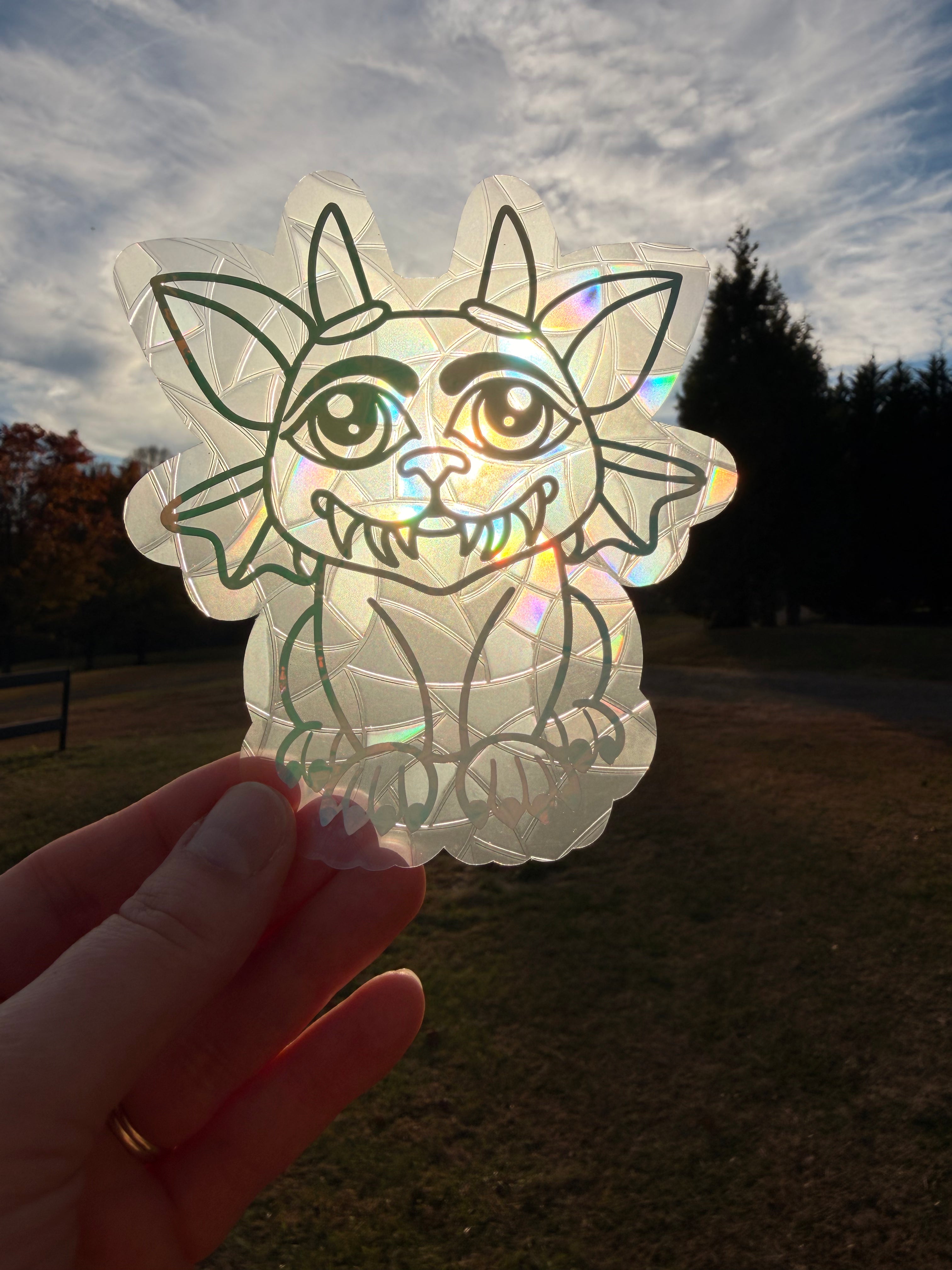 Gargoyle Suncatcher Decal
