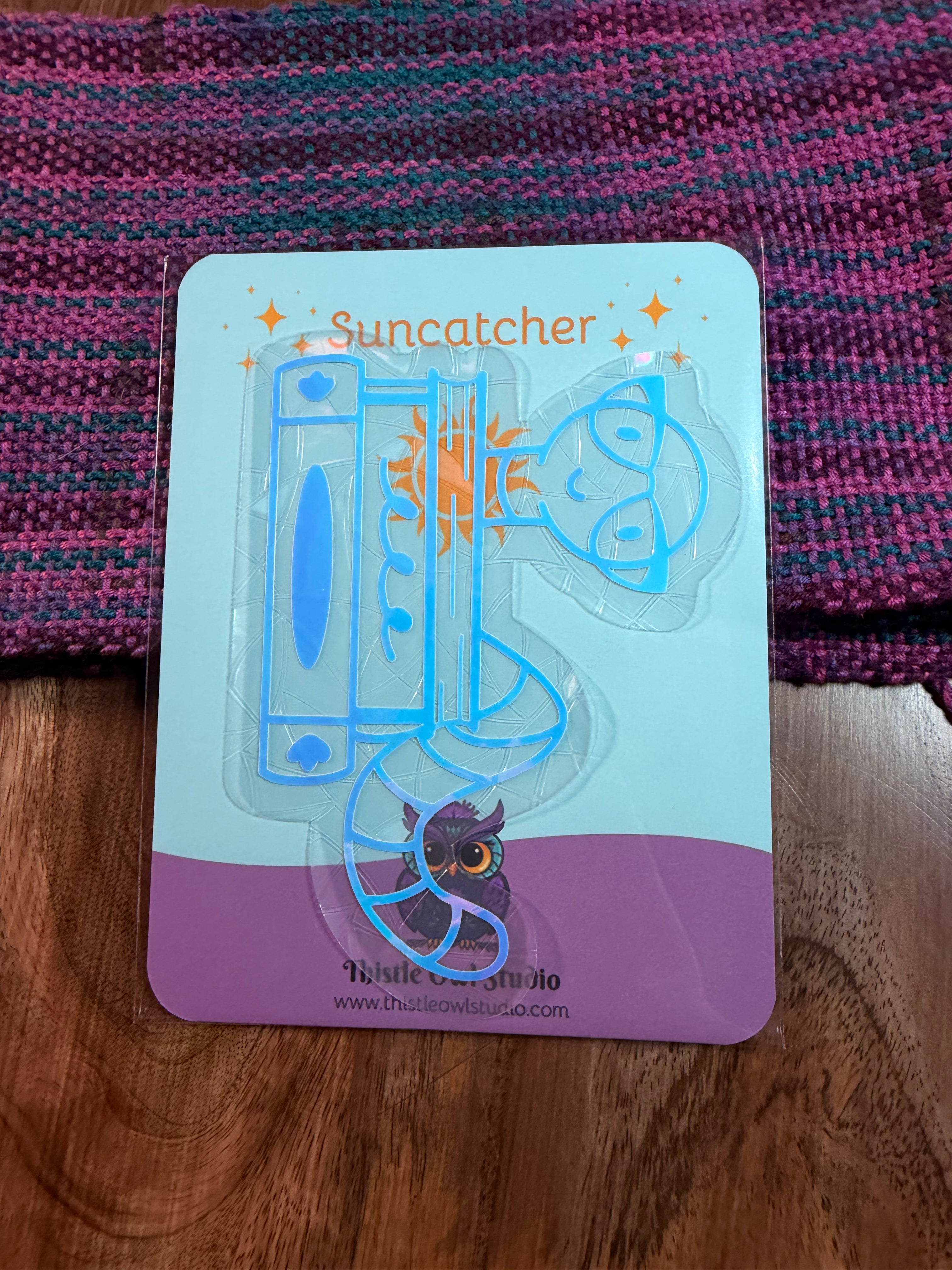 Book Worm Suncatcher Decal