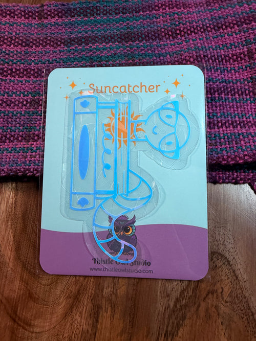 Book Worm Suncatcher Decal