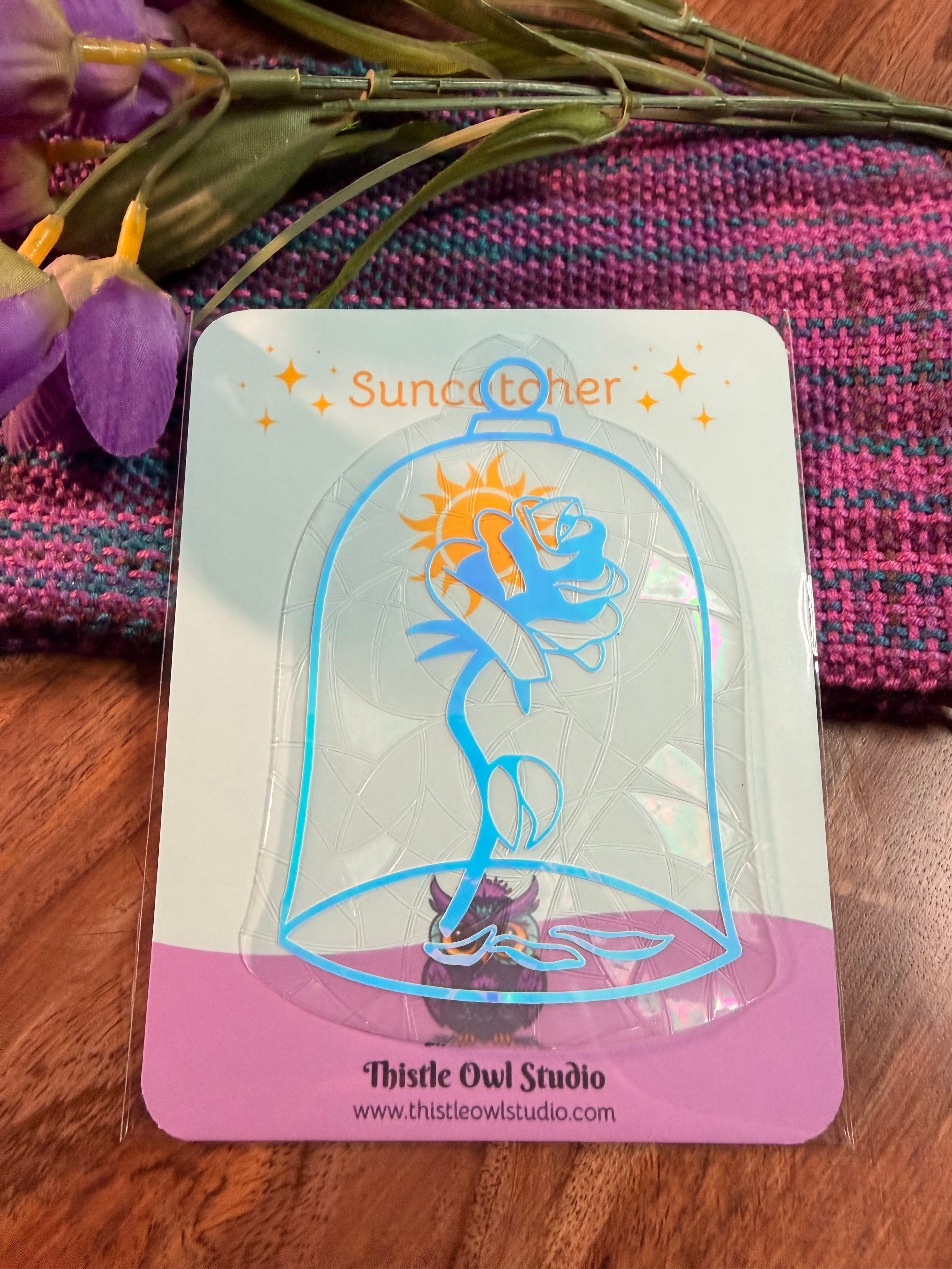 Enchanted Rose Suncatcher Decal