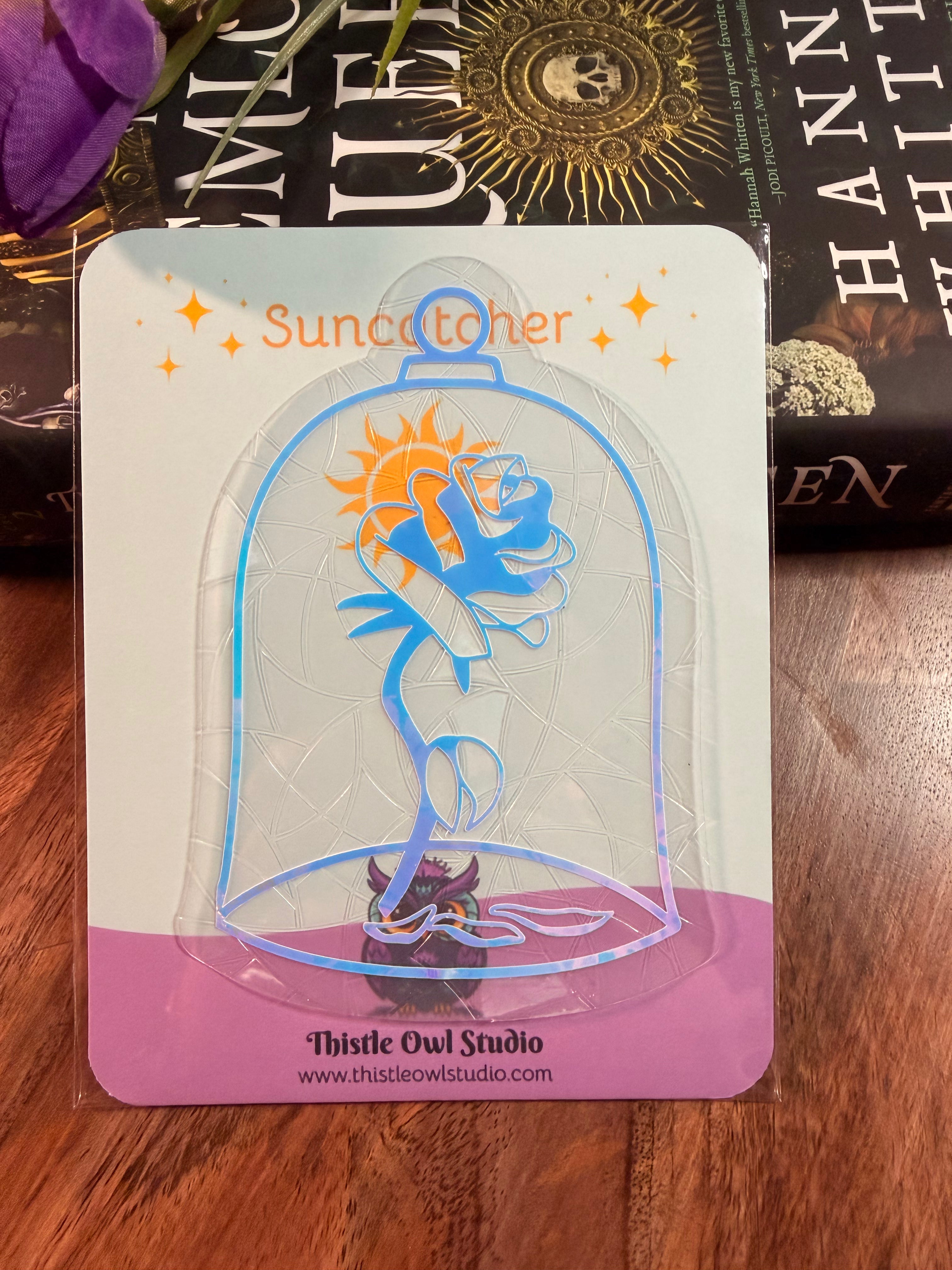 Enchanted Rose Suncatcher Decal