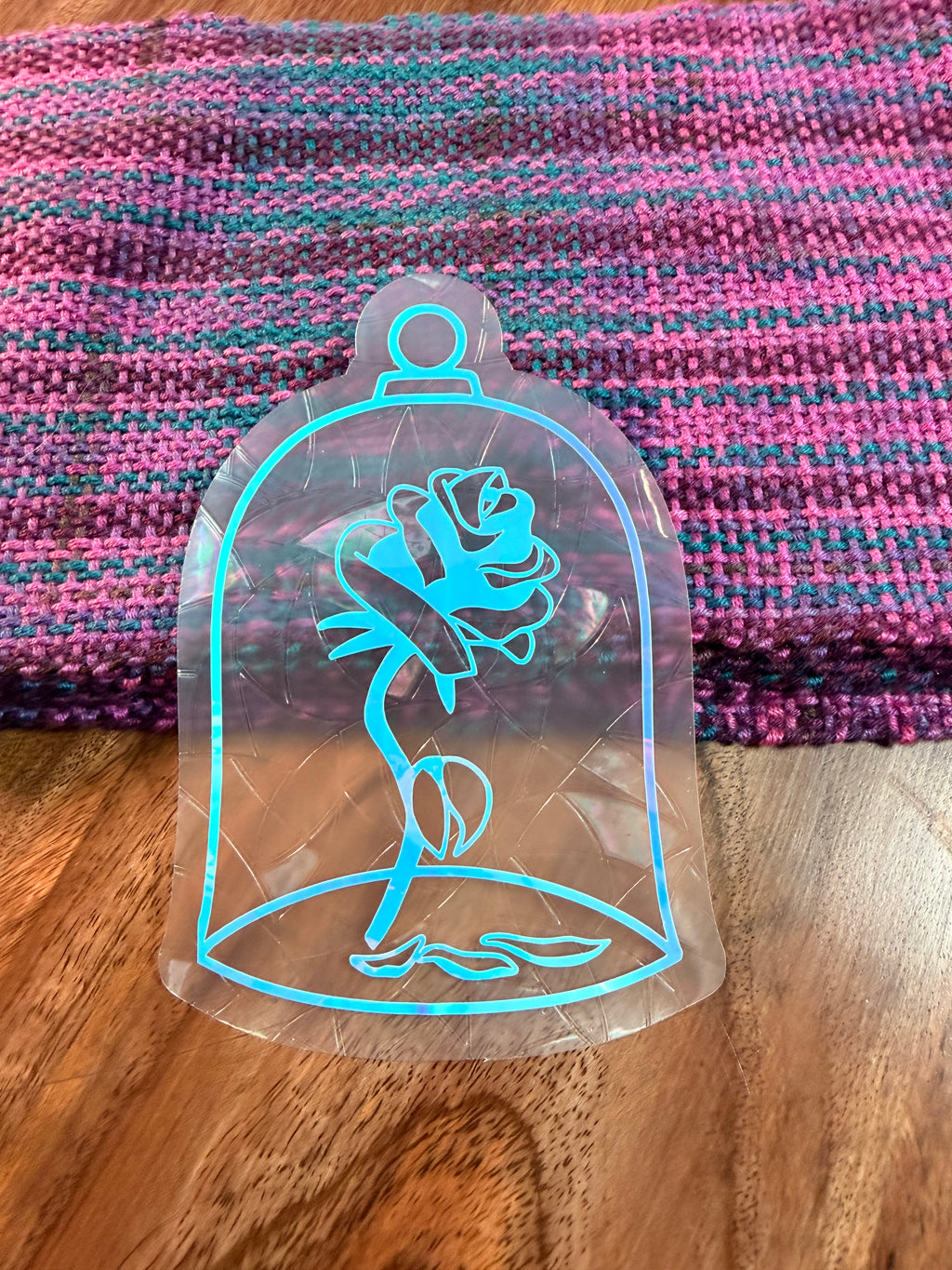 Enchanted Rose Suncatcher Decal