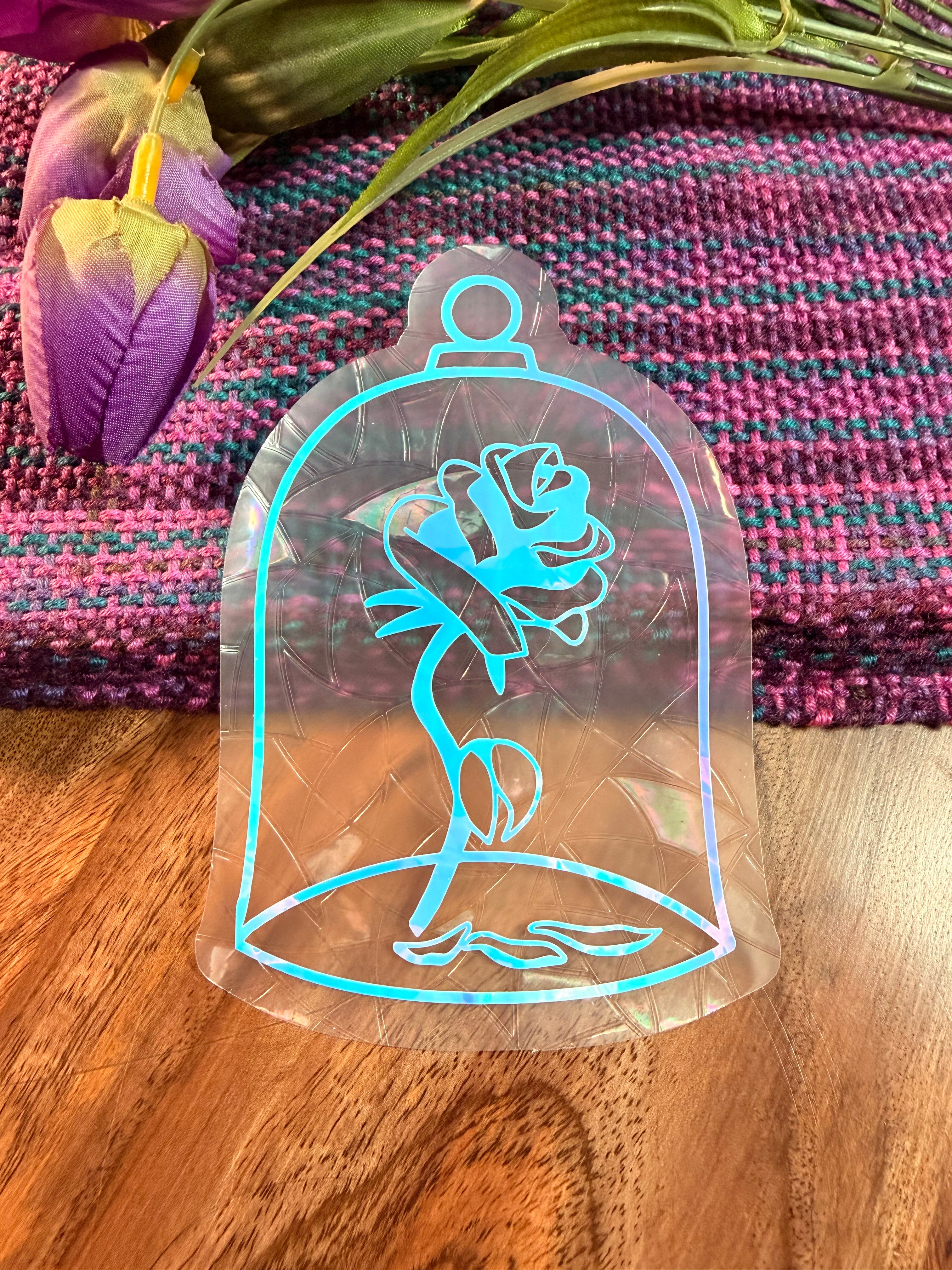 Enchanted Rose Suncatcher Decal