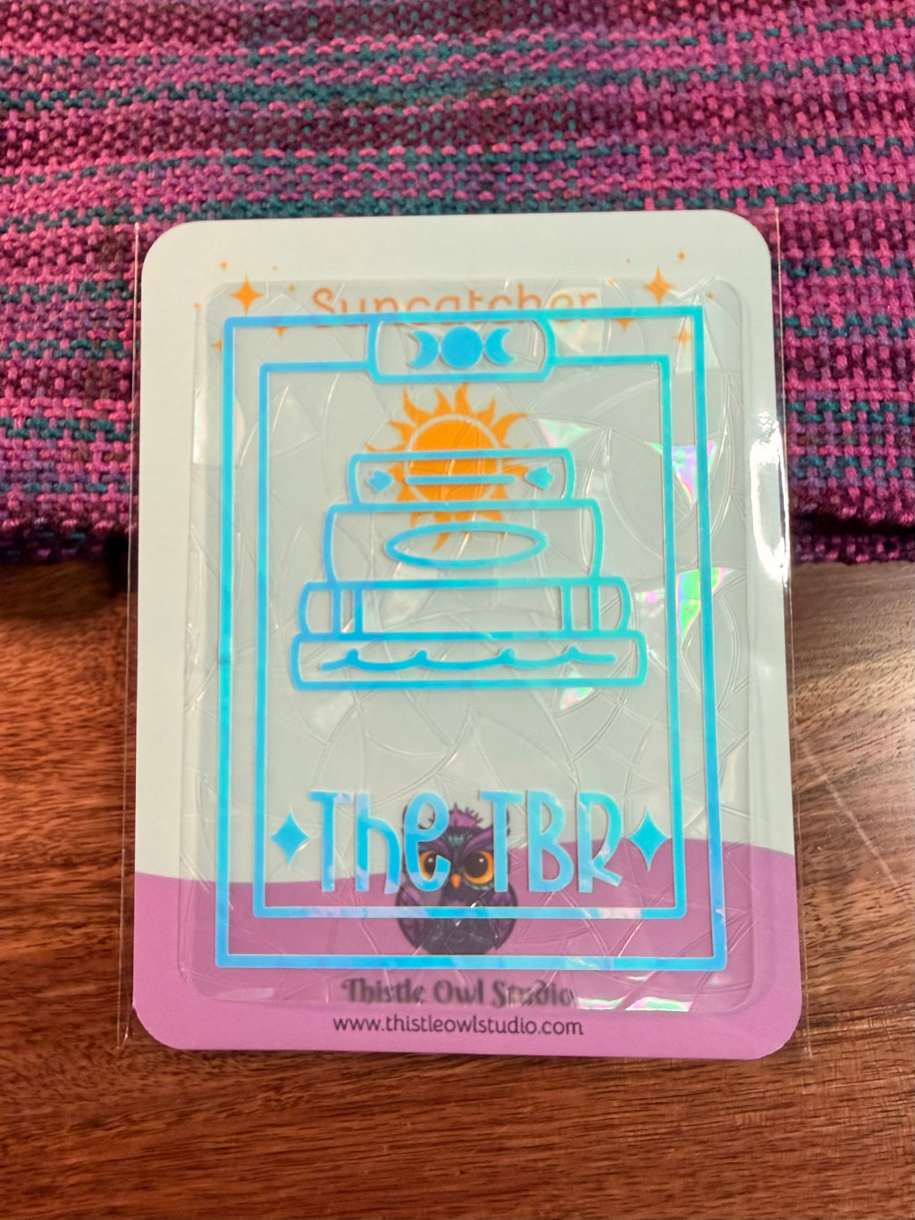 The TBR Tarot Suncatcher Decal