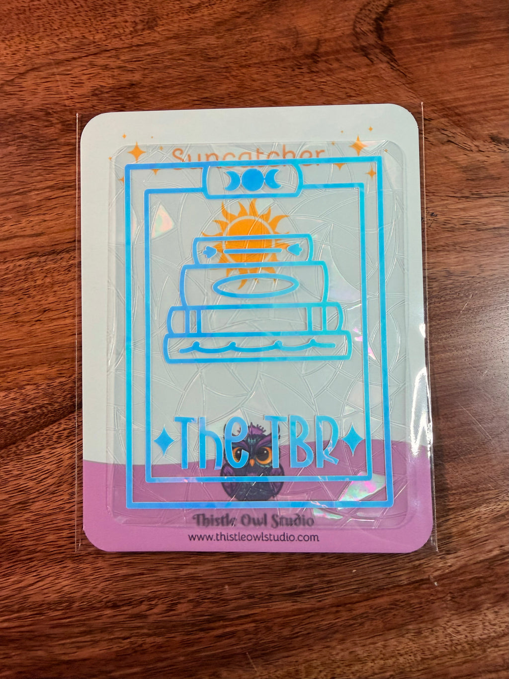 The TBR Tarot Suncatcher Decal
