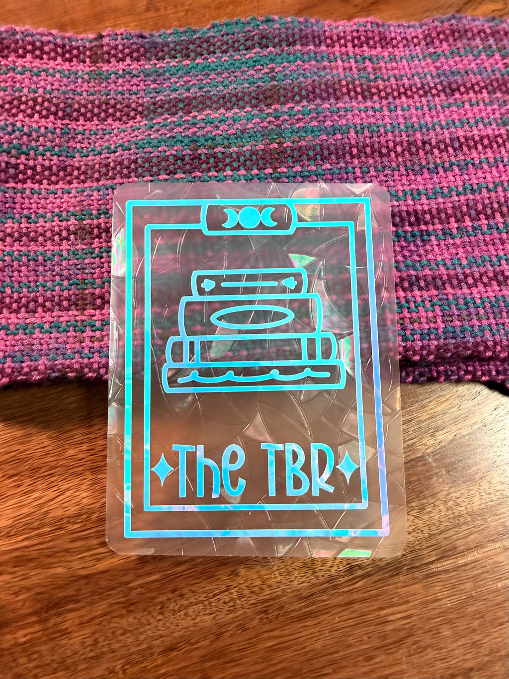 The TBR Tarot Suncatcher Decal