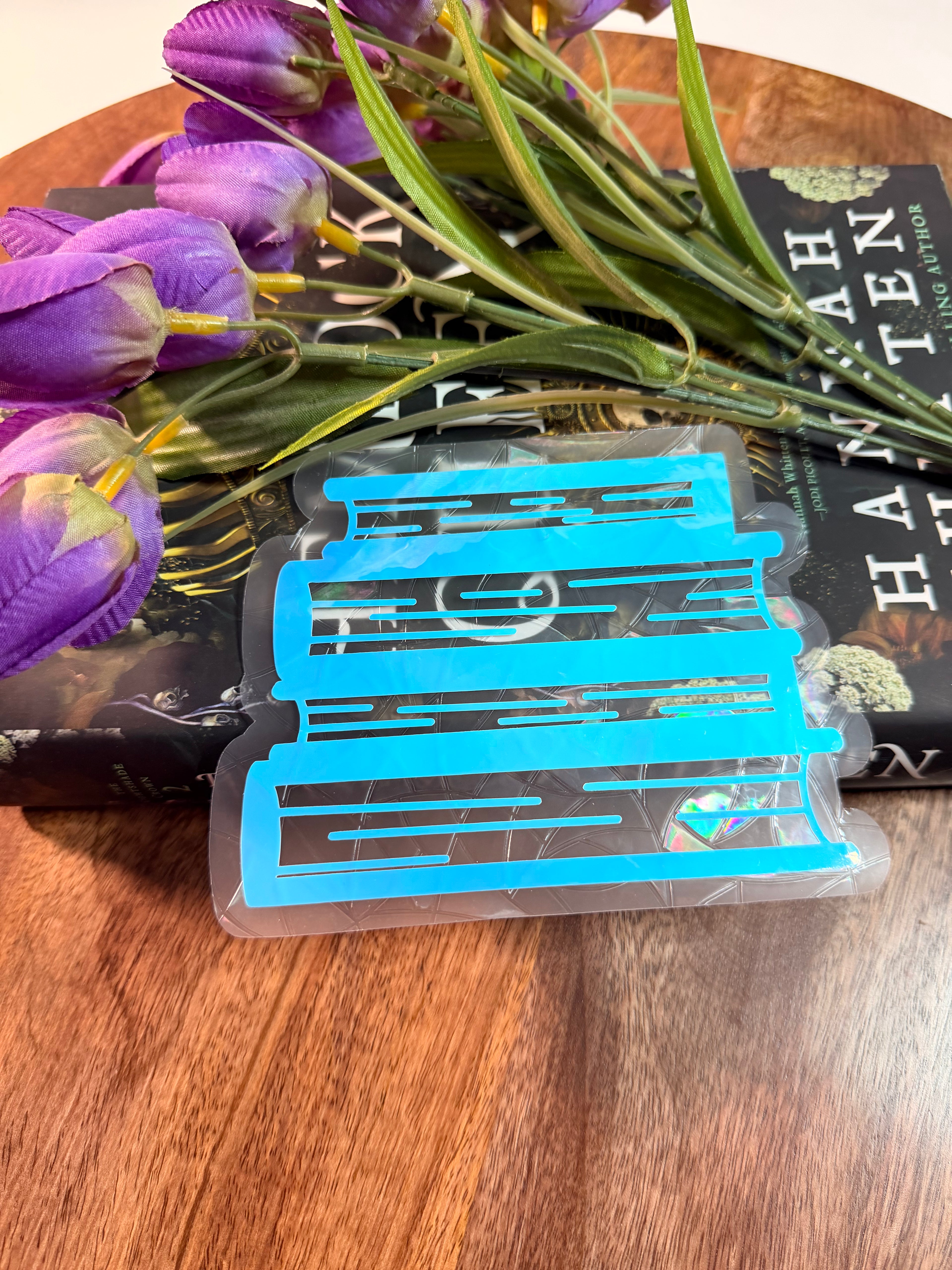 Book stack Suncatcher Decal