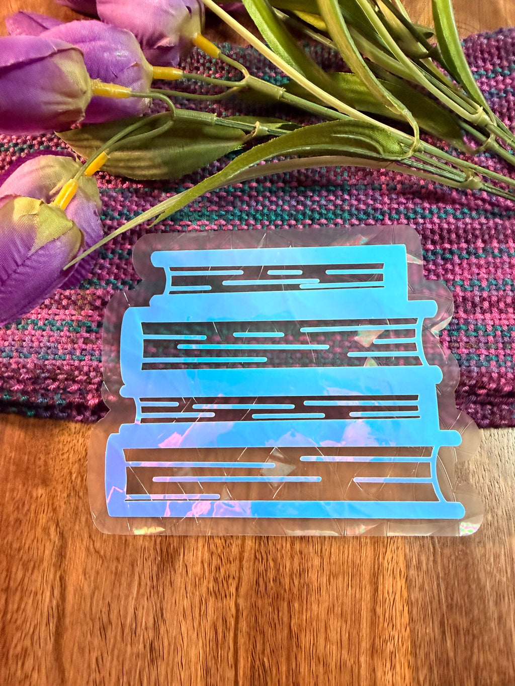Book stack Suncatcher Decal