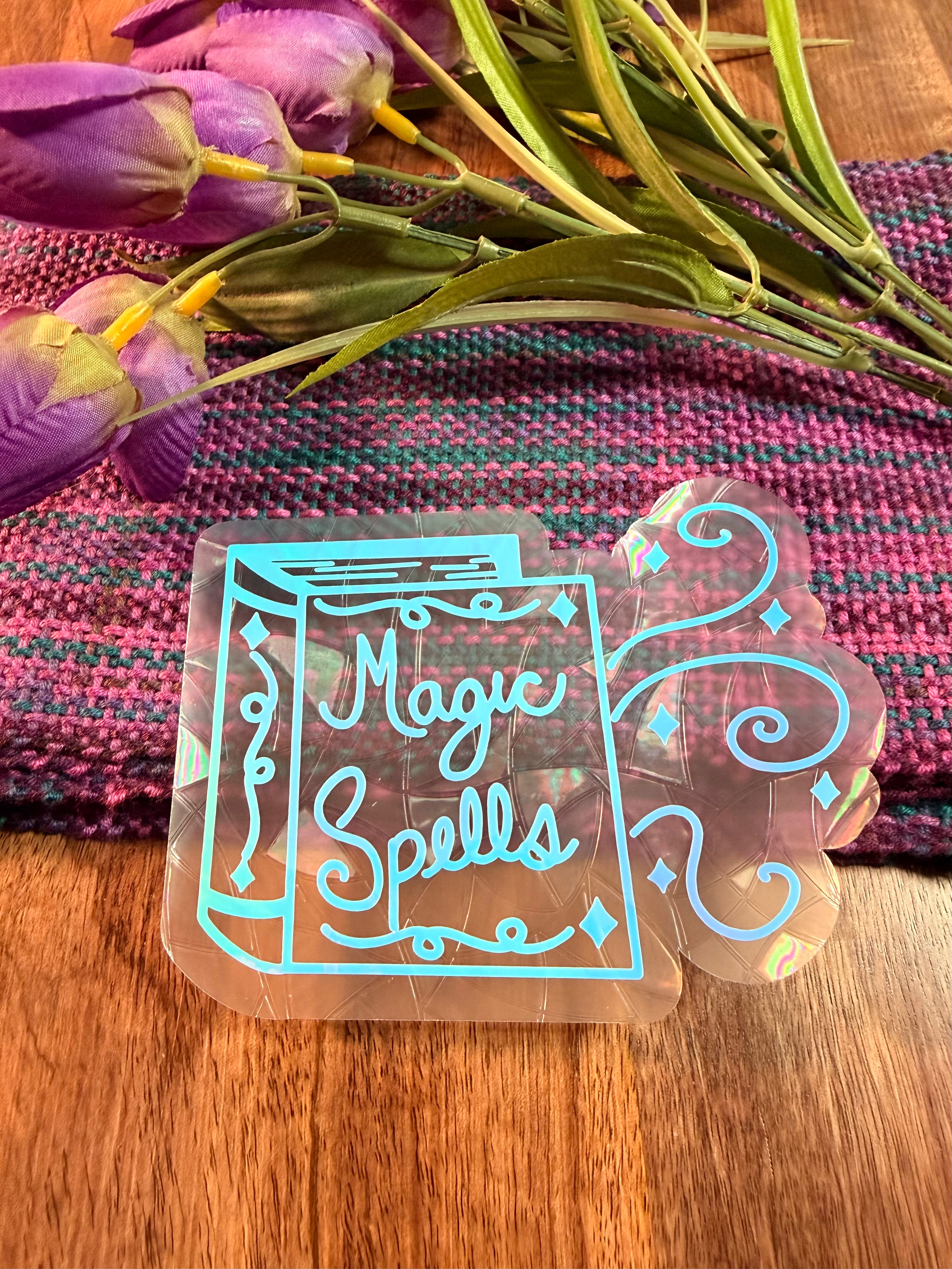 Spell Book Suncatcher Decal