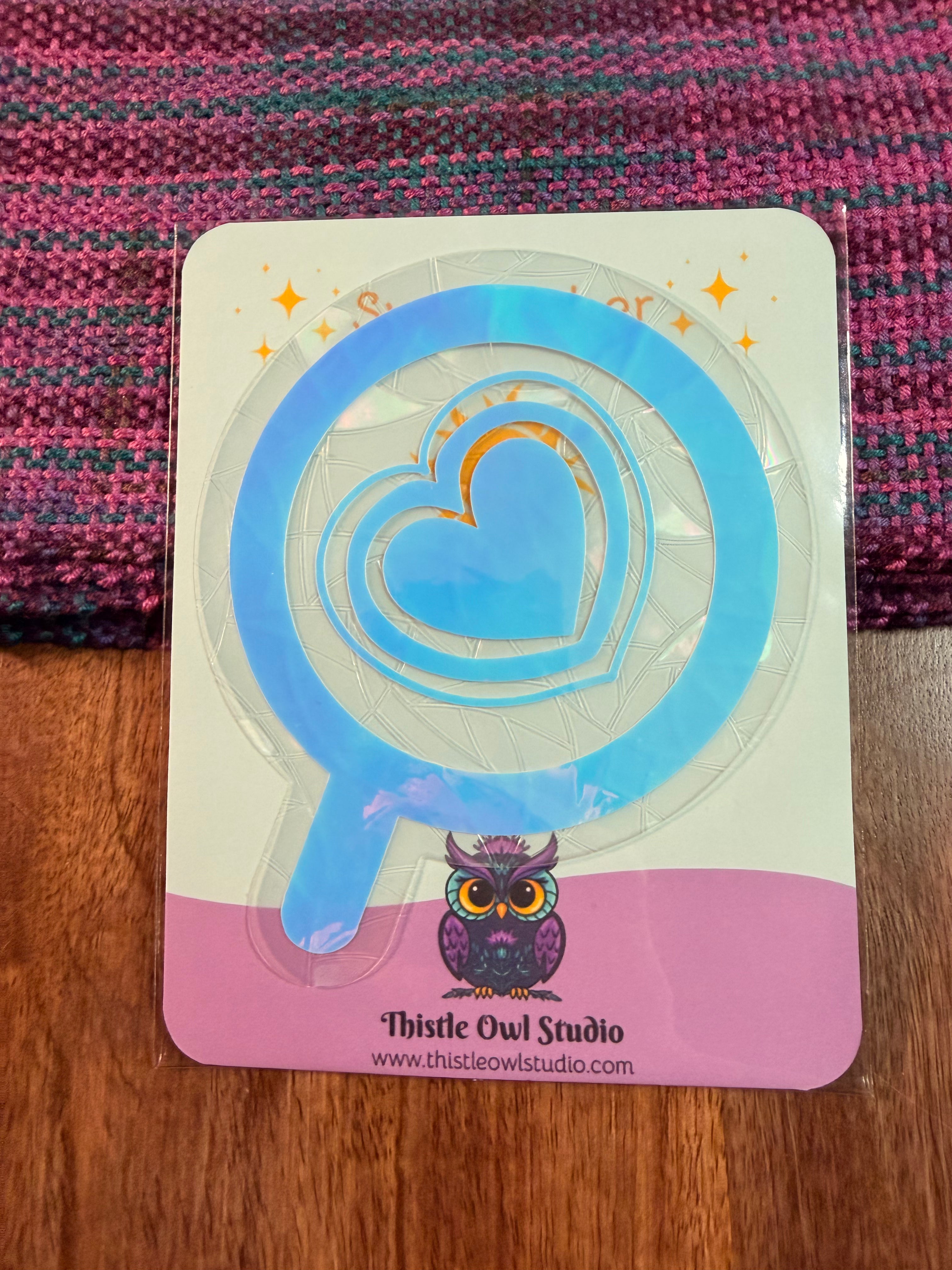 Latte Art Suncatcher Decal