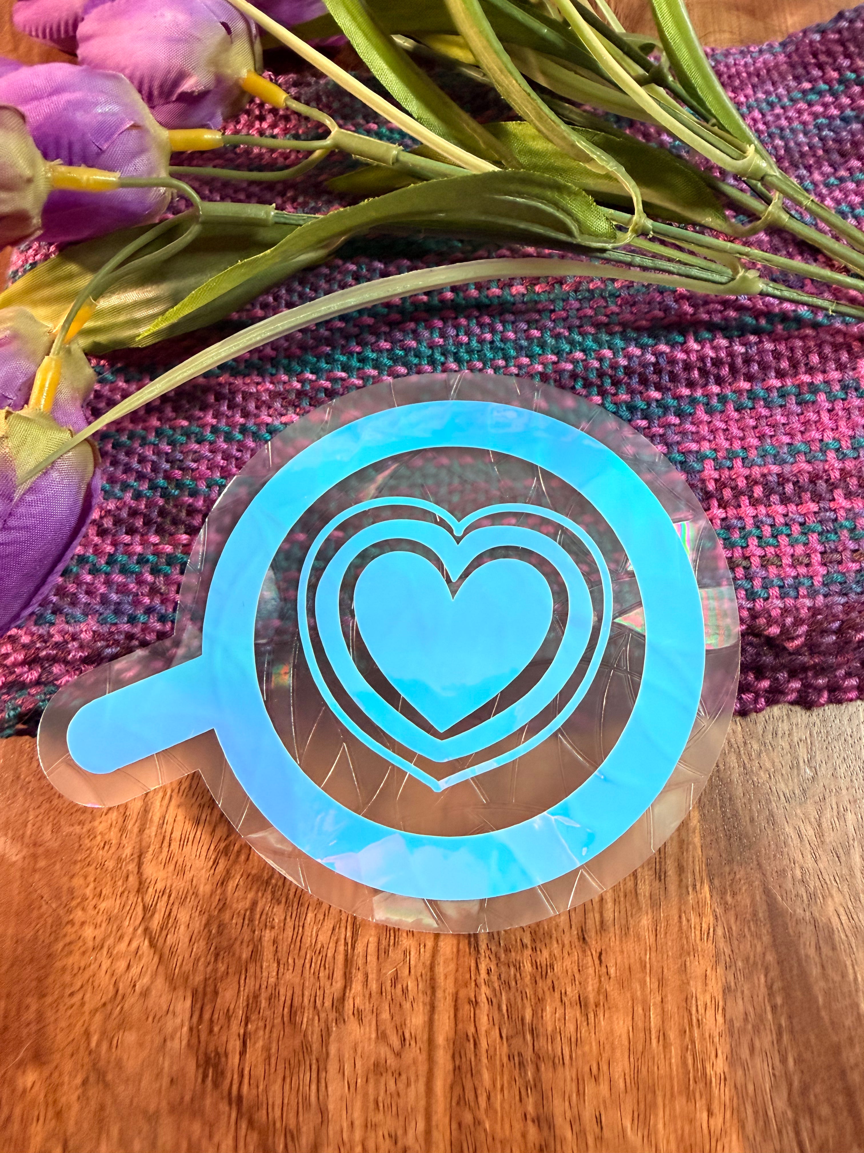 Latte Art Suncatcher Decal