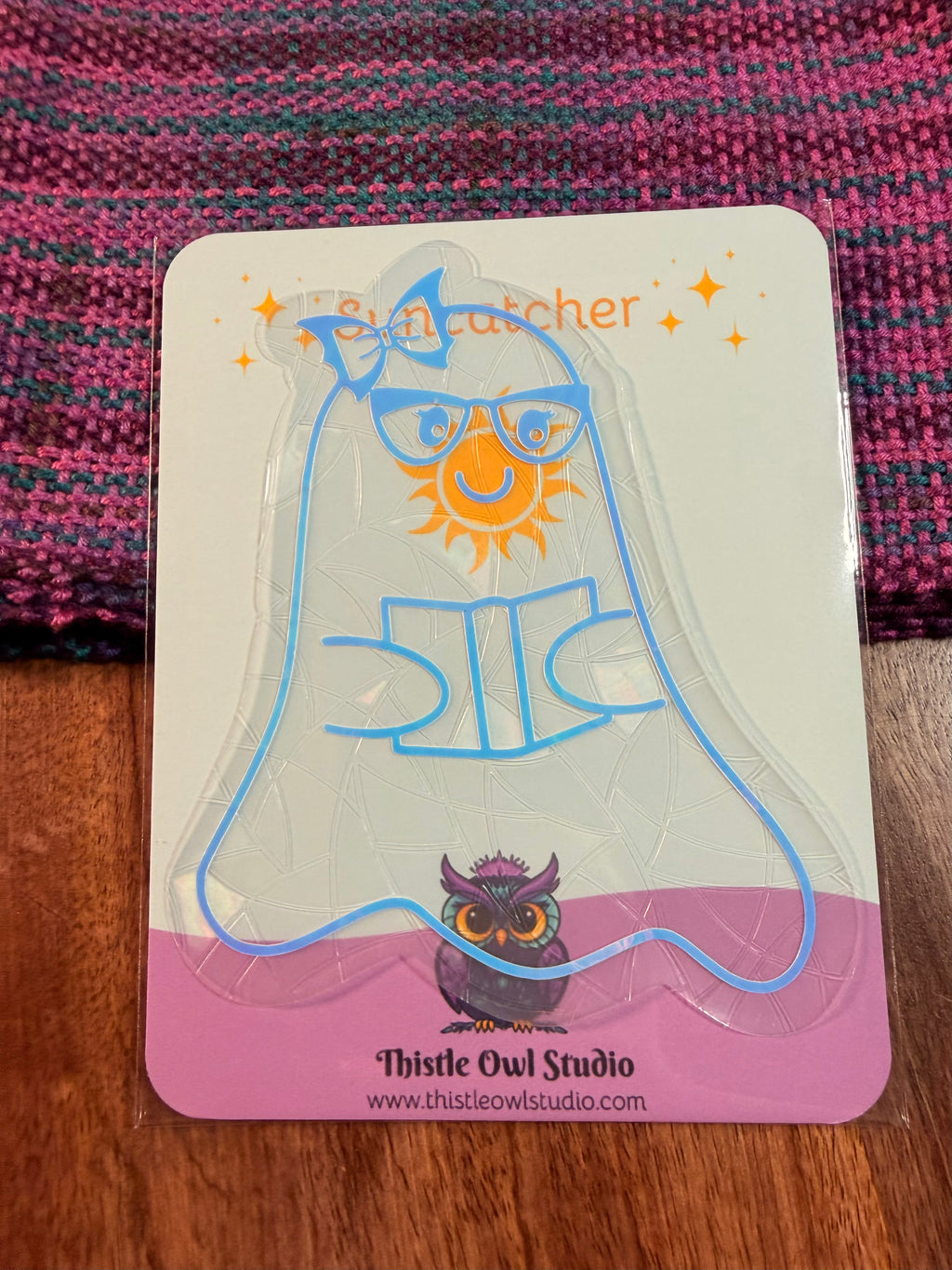 Bookish Ghost Suncatcher Decal