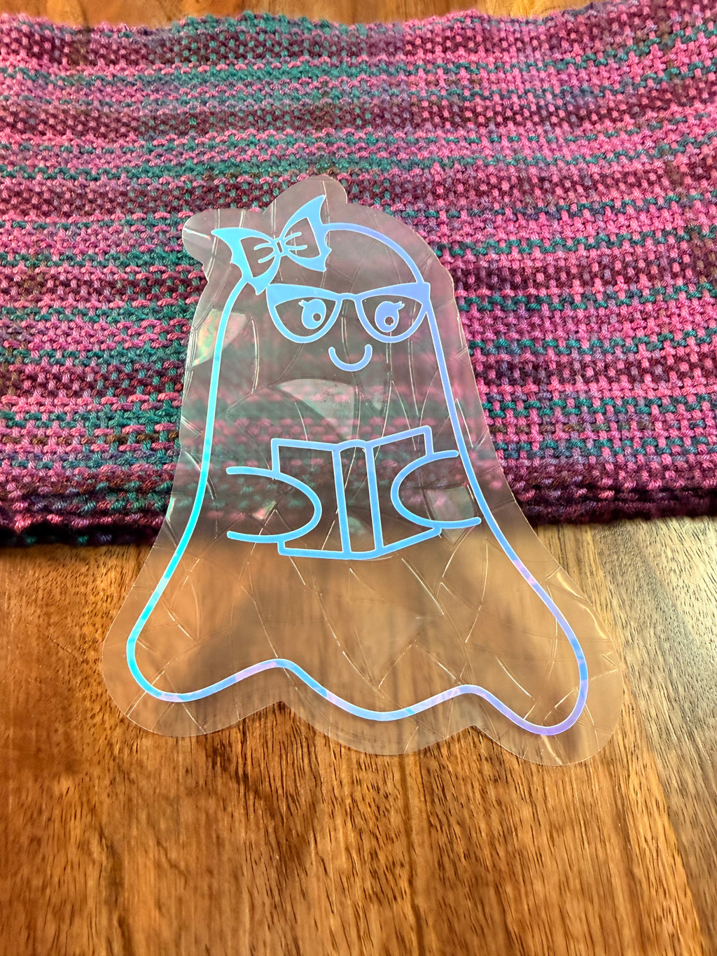Bookish Ghost Suncatcher Decal