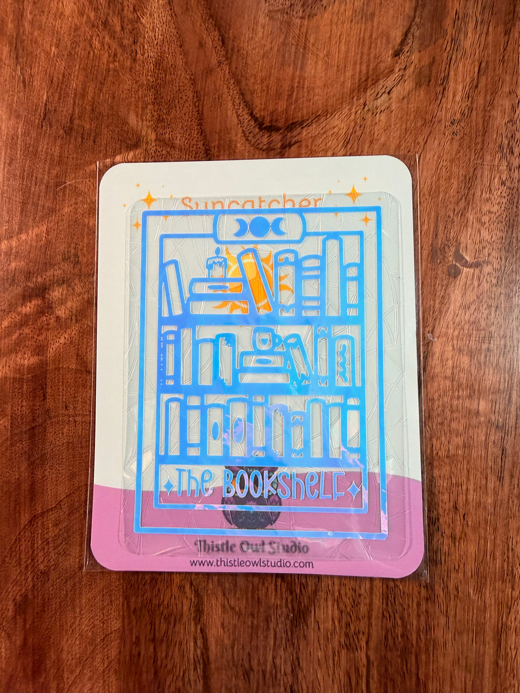 The Bookshelf Tarot Suncatcher Decal