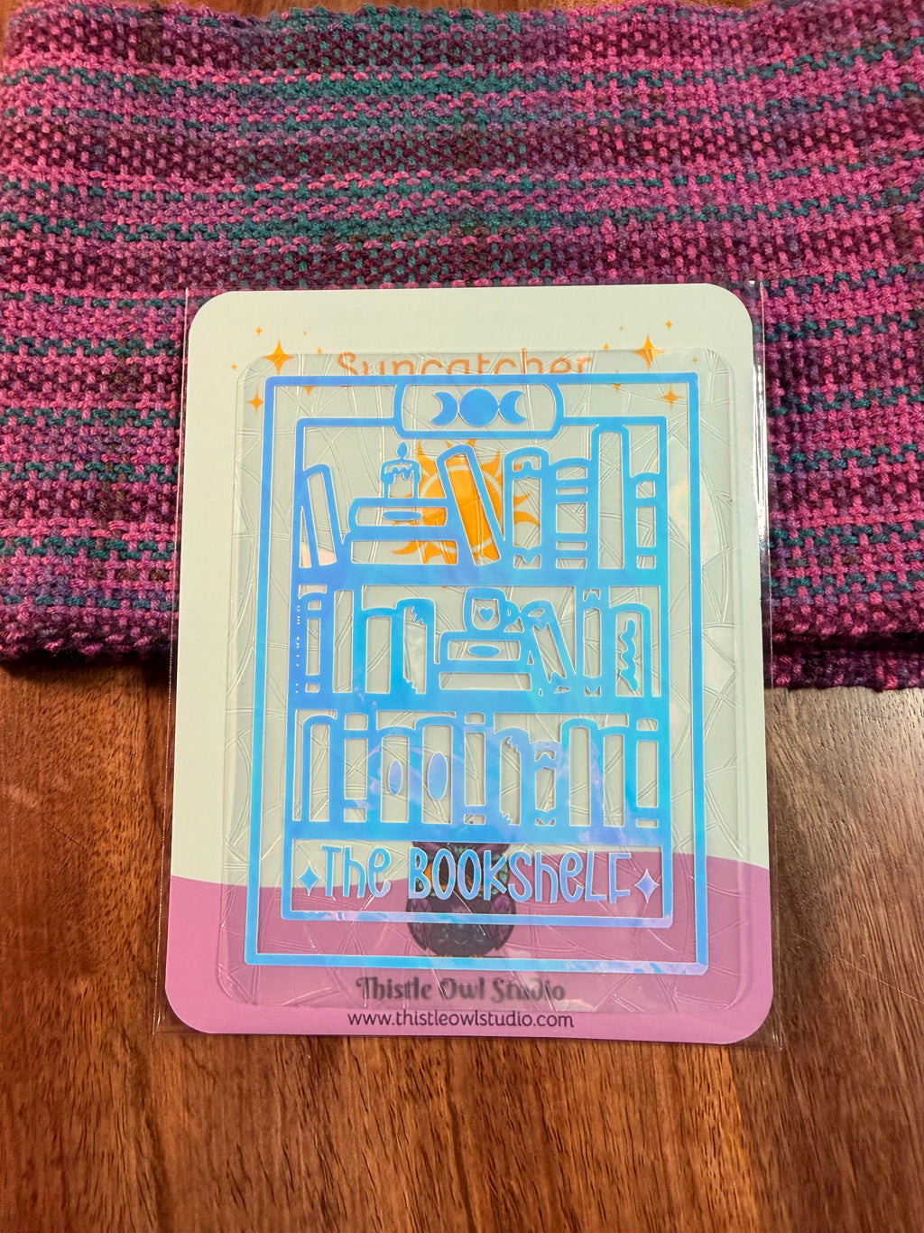 The Bookshelf Tarot Suncatcher Decal