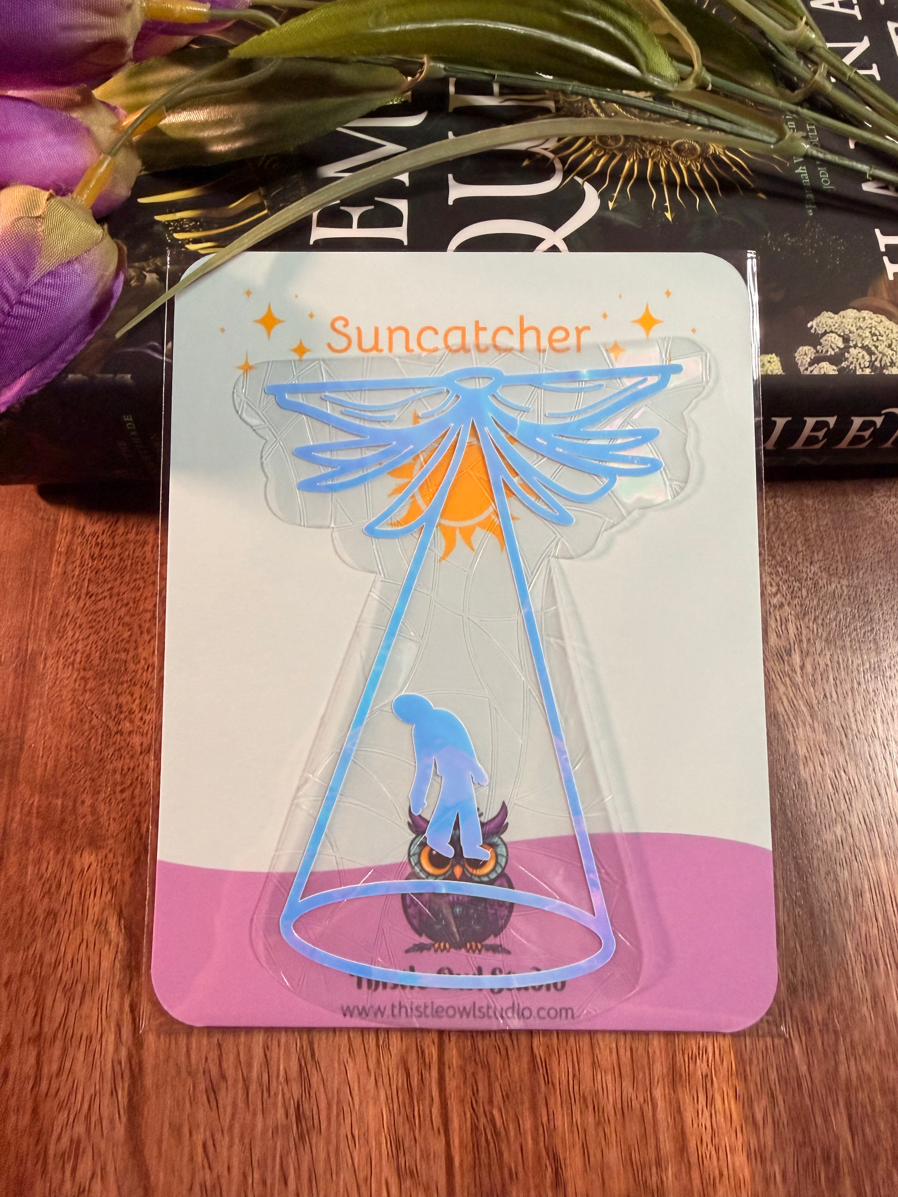 Bookish UFO Suncatcher Decal