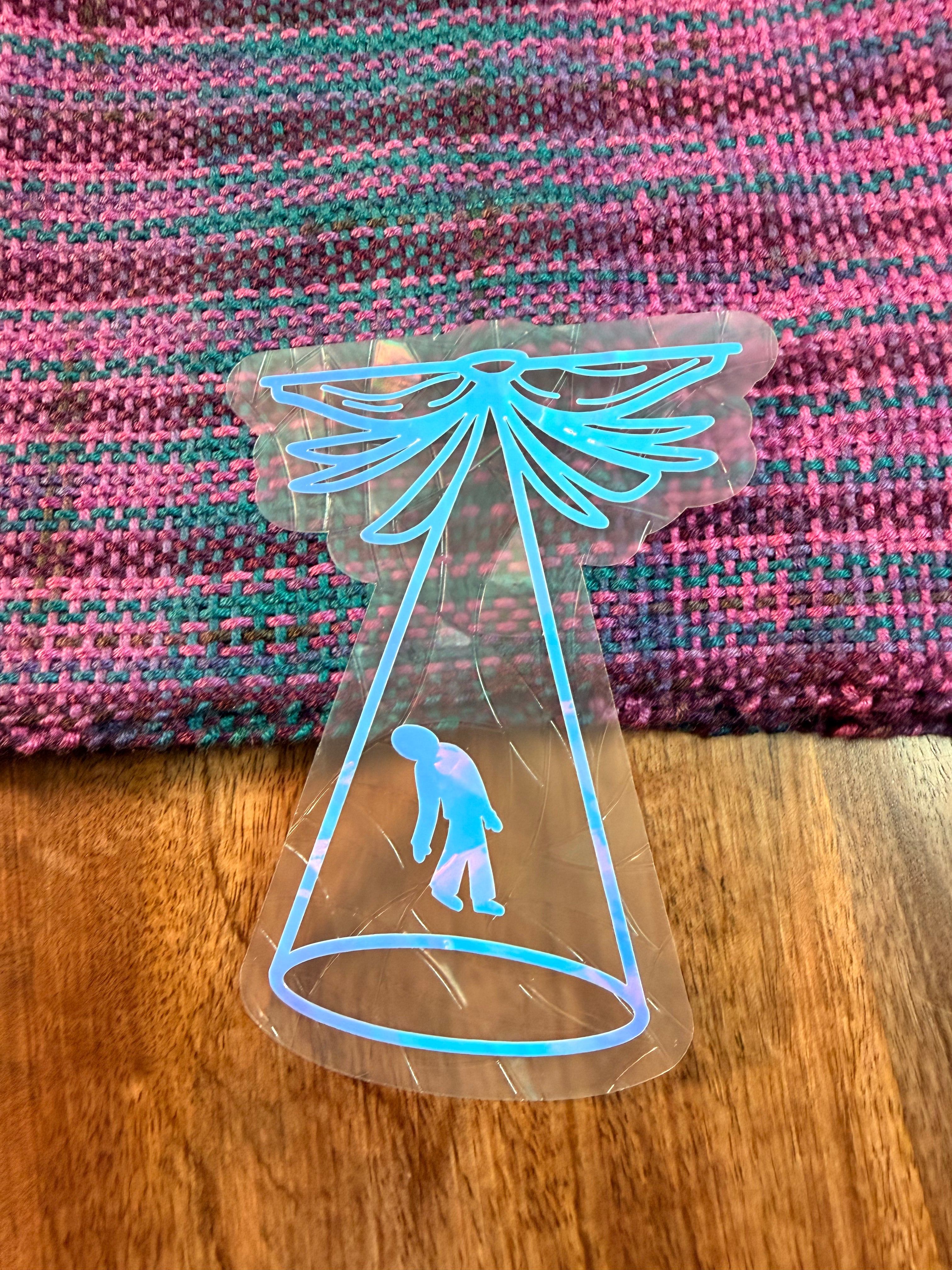 Bookish UFO Suncatcher Decal