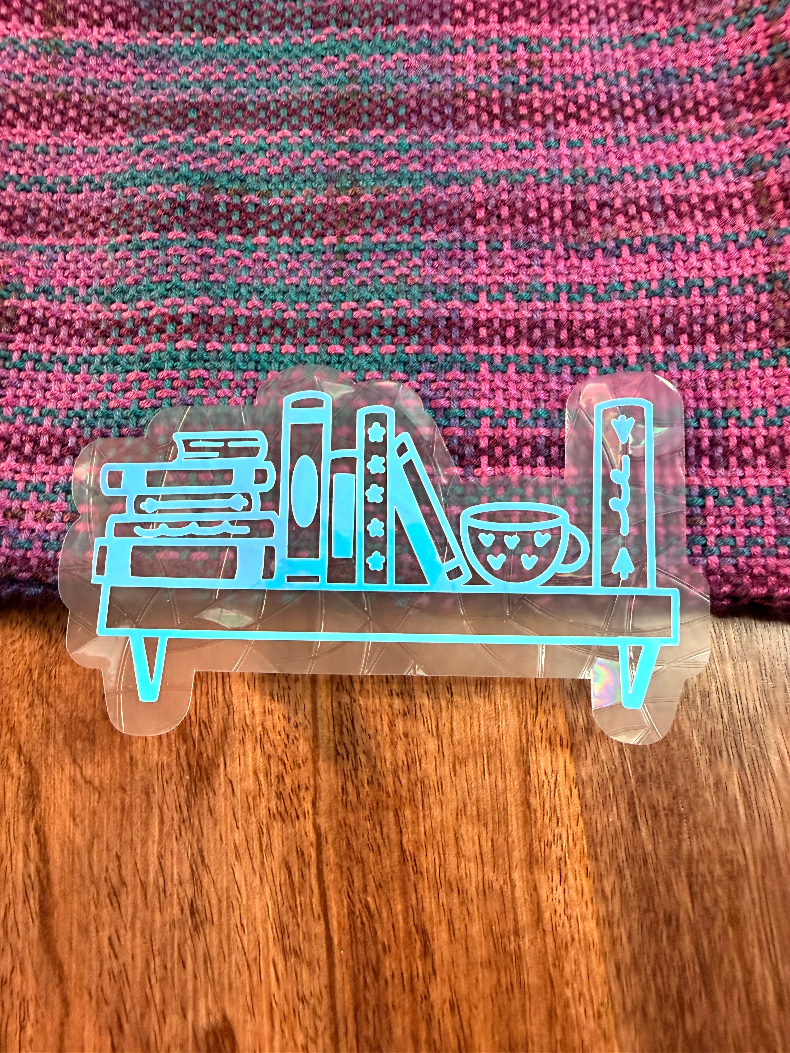 Bookshelf Suncatcher Decal