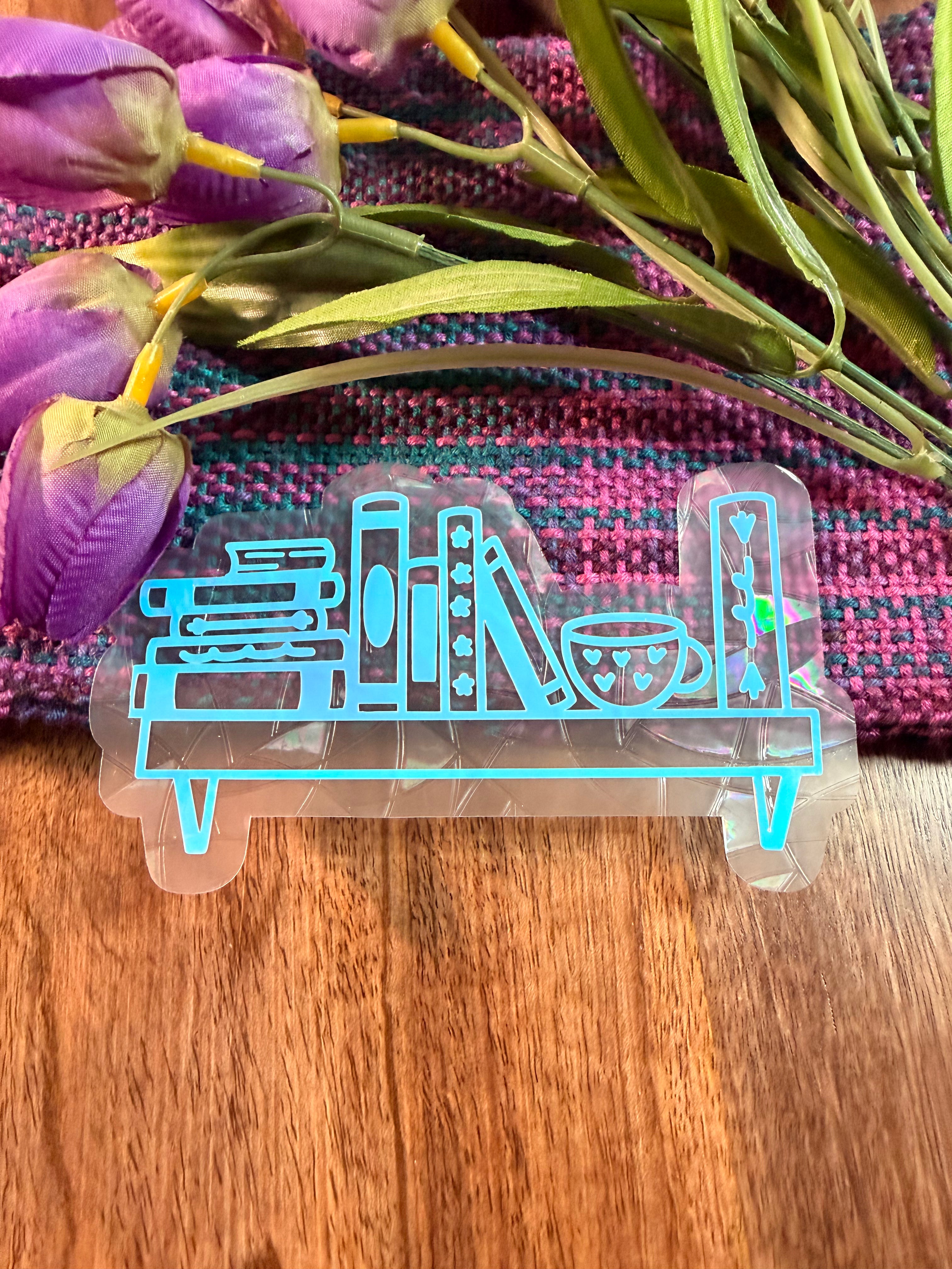 Bookshelf Suncatcher Decal