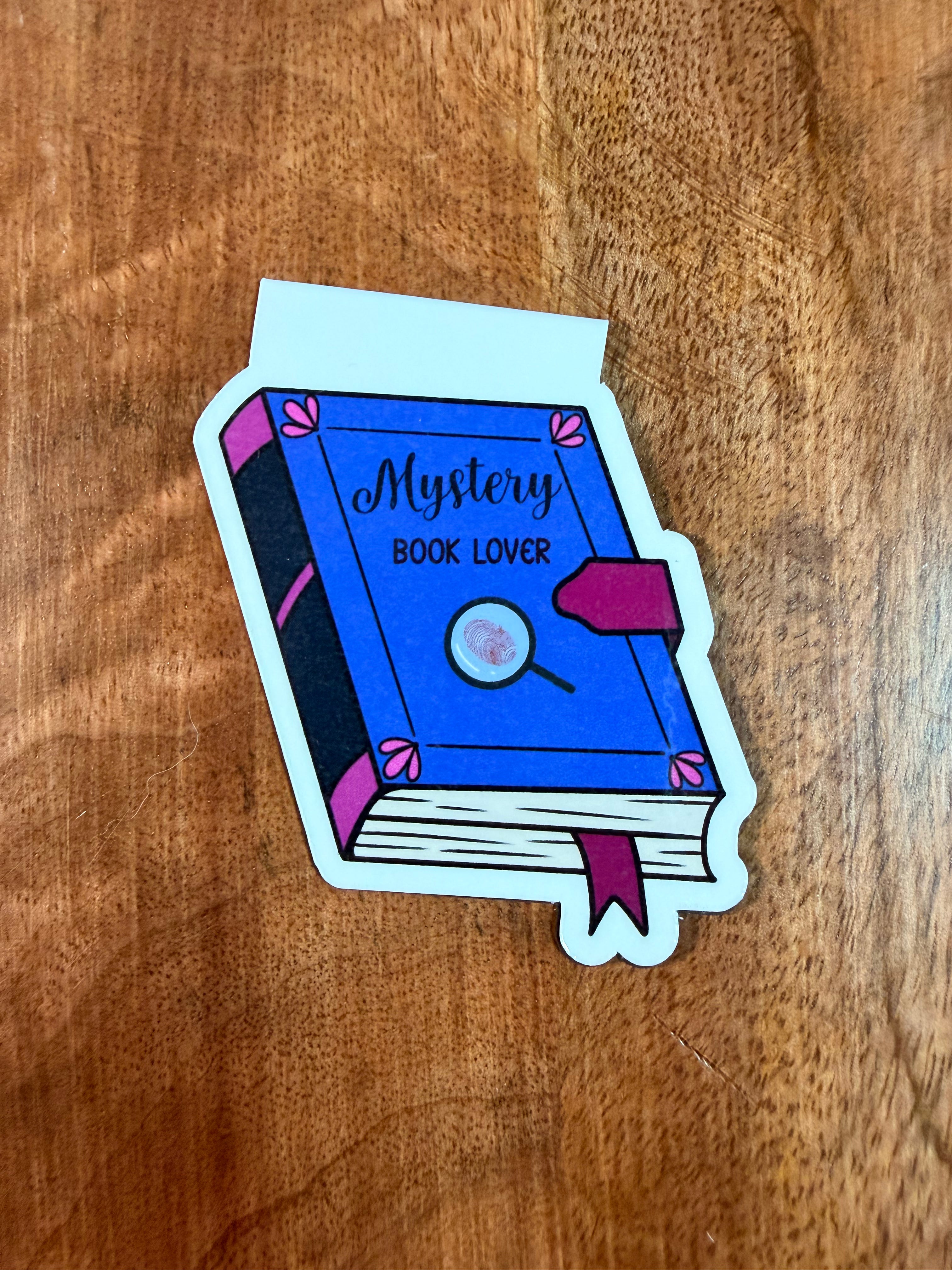 Mystery Book Lover, Magnetic Bookmark