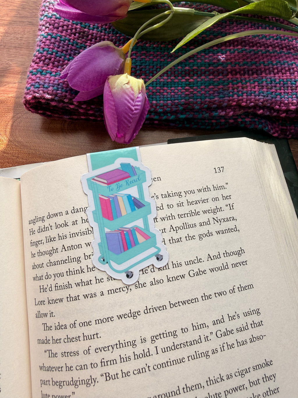 TBR Cart, Magnetic Bookmark