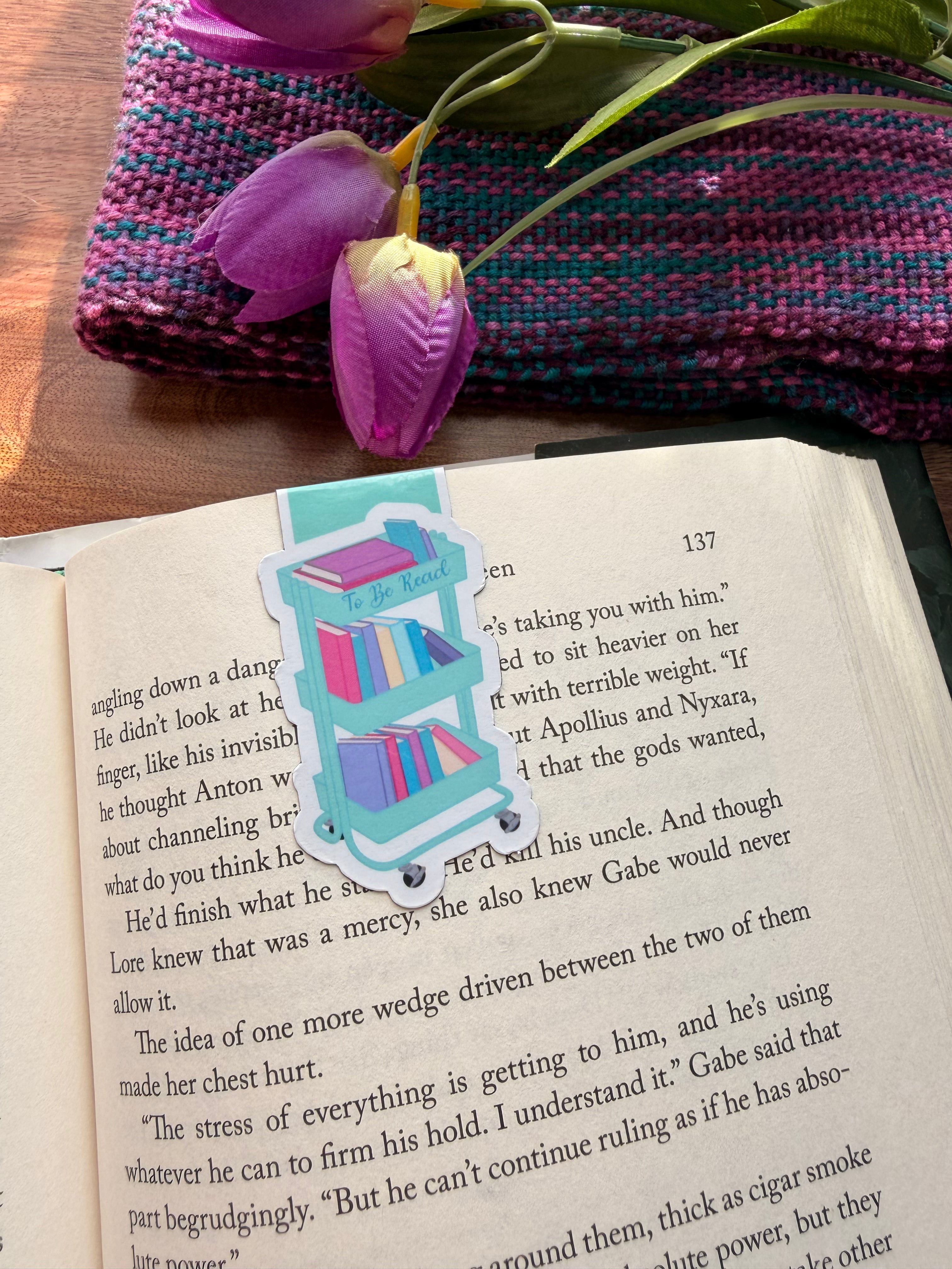 TBR Cart, Magnetic Bookmark