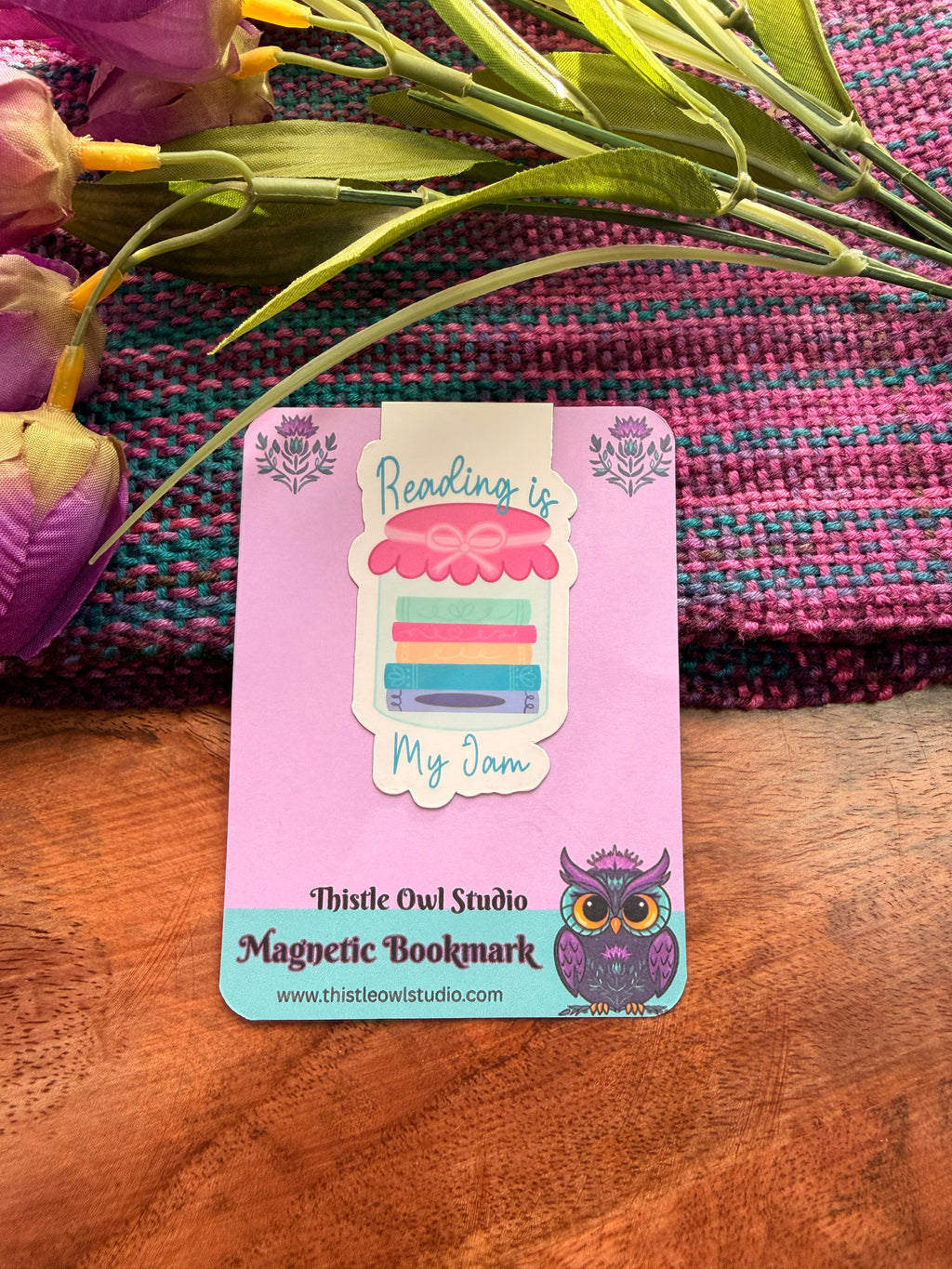 Reading Is My Jam, Magnetic Bookmark