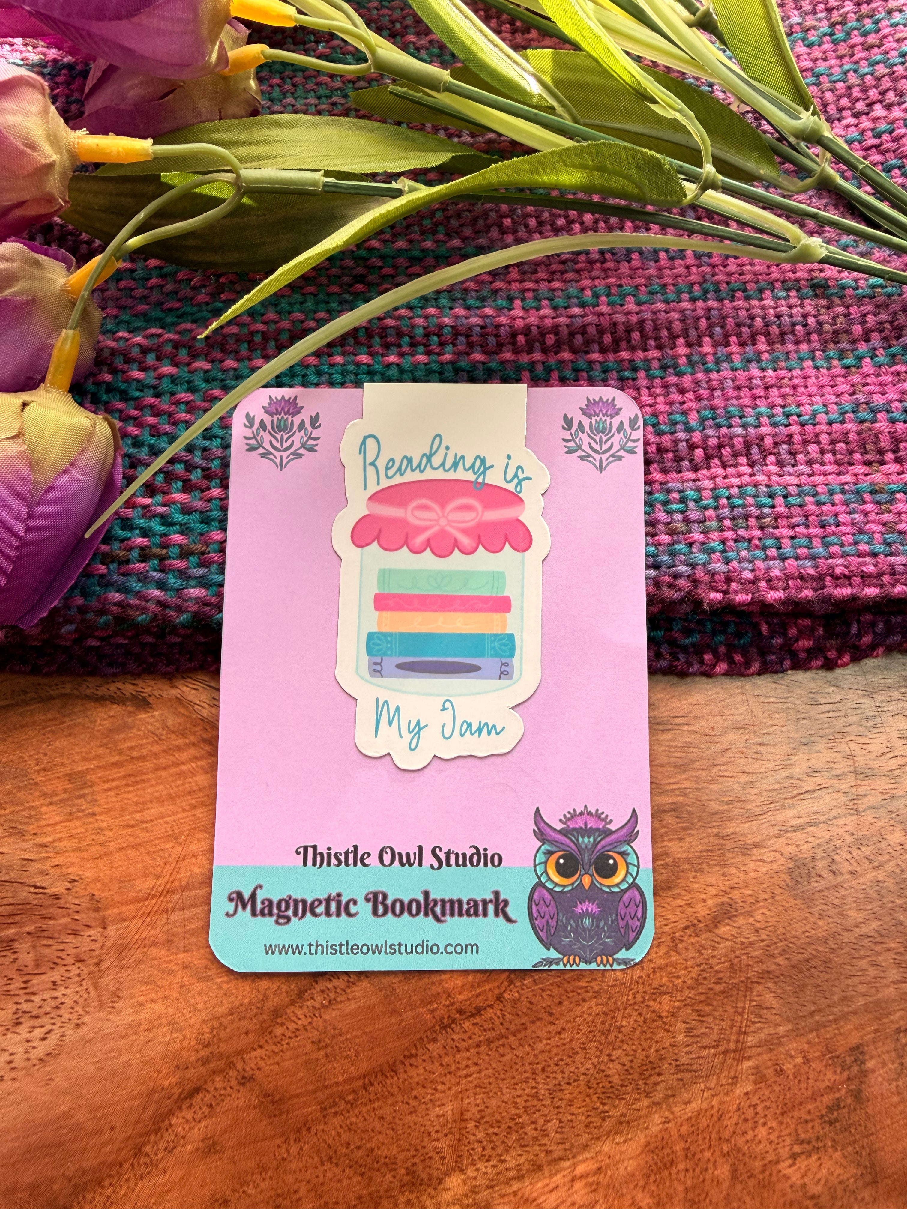 Reading Is My Jam, Magnetic Bookmark