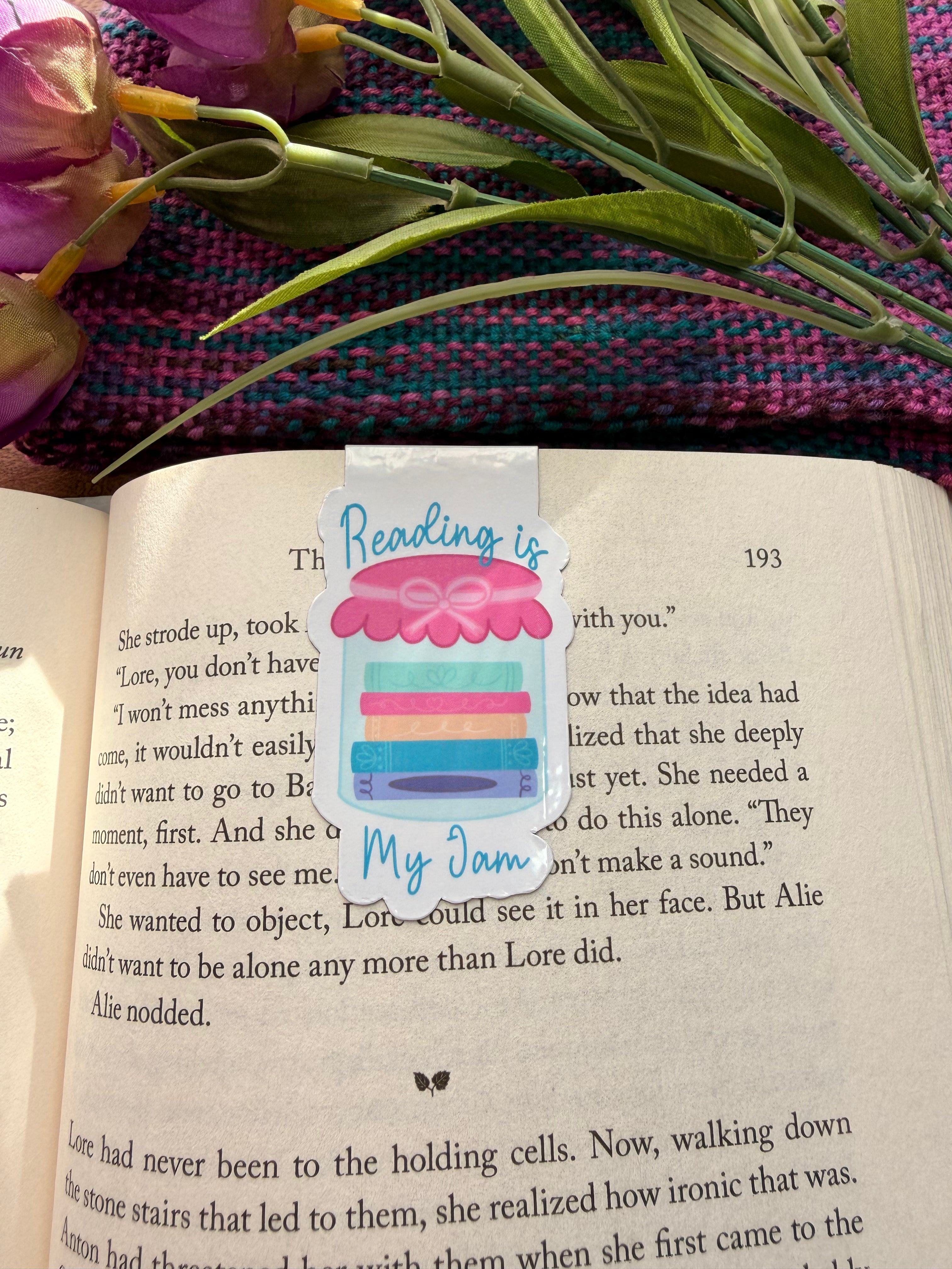 Reading Is My Jam, Magnetic Bookmark