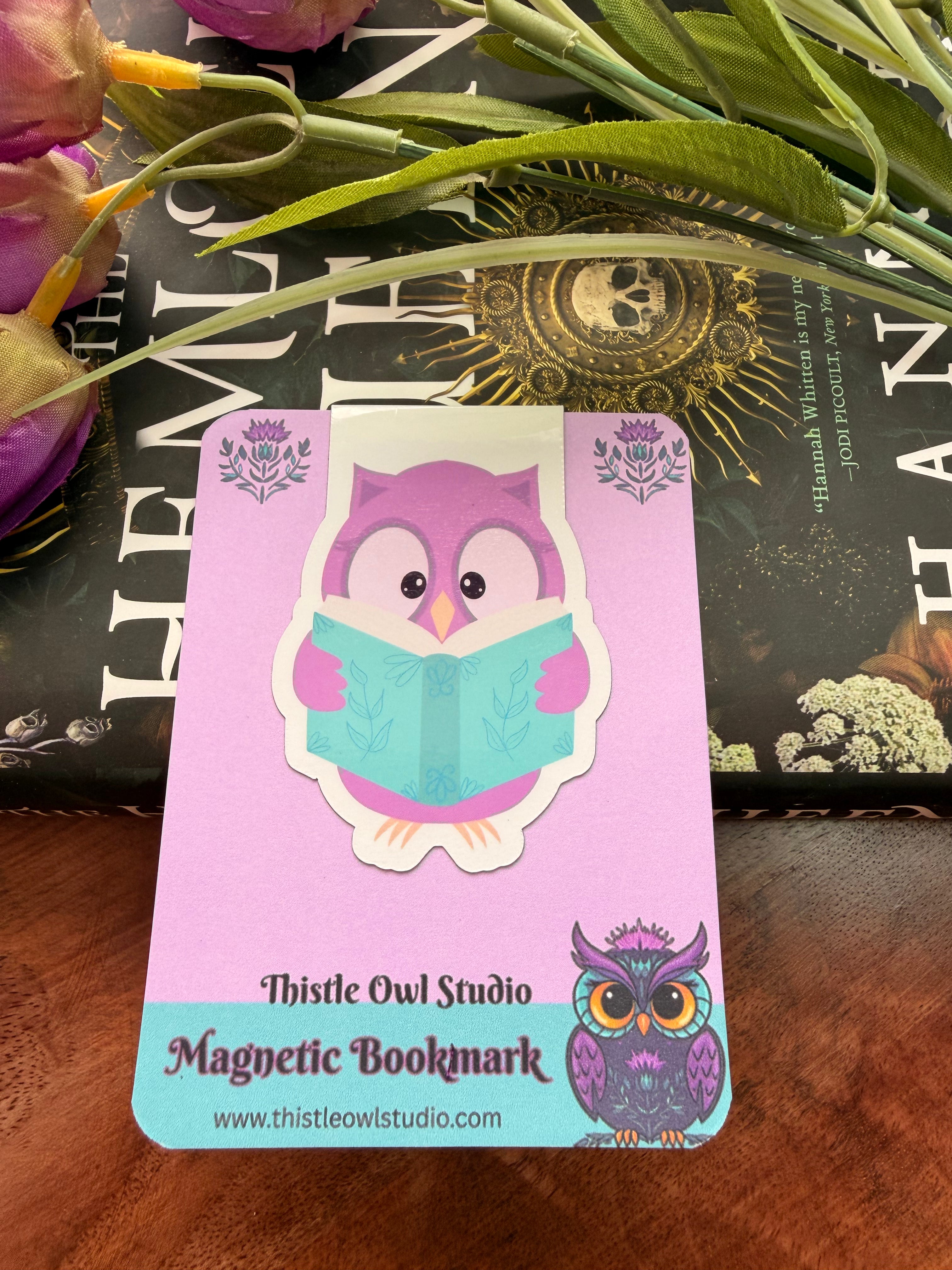 Bookish Owl, Magnetic Bookmark