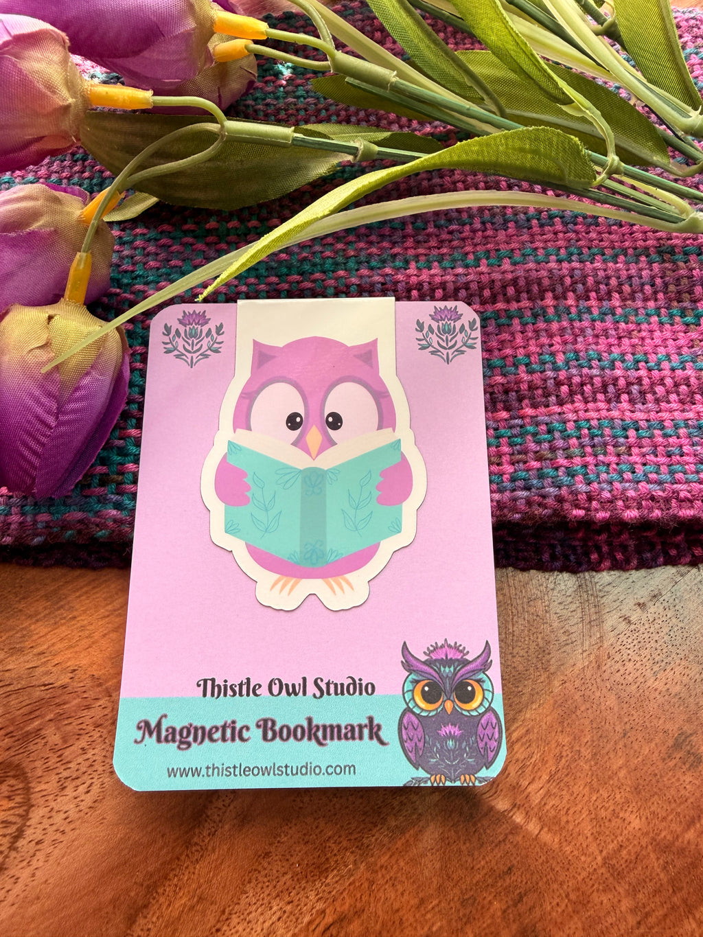 Bookish Owl, Magnetic Bookmark