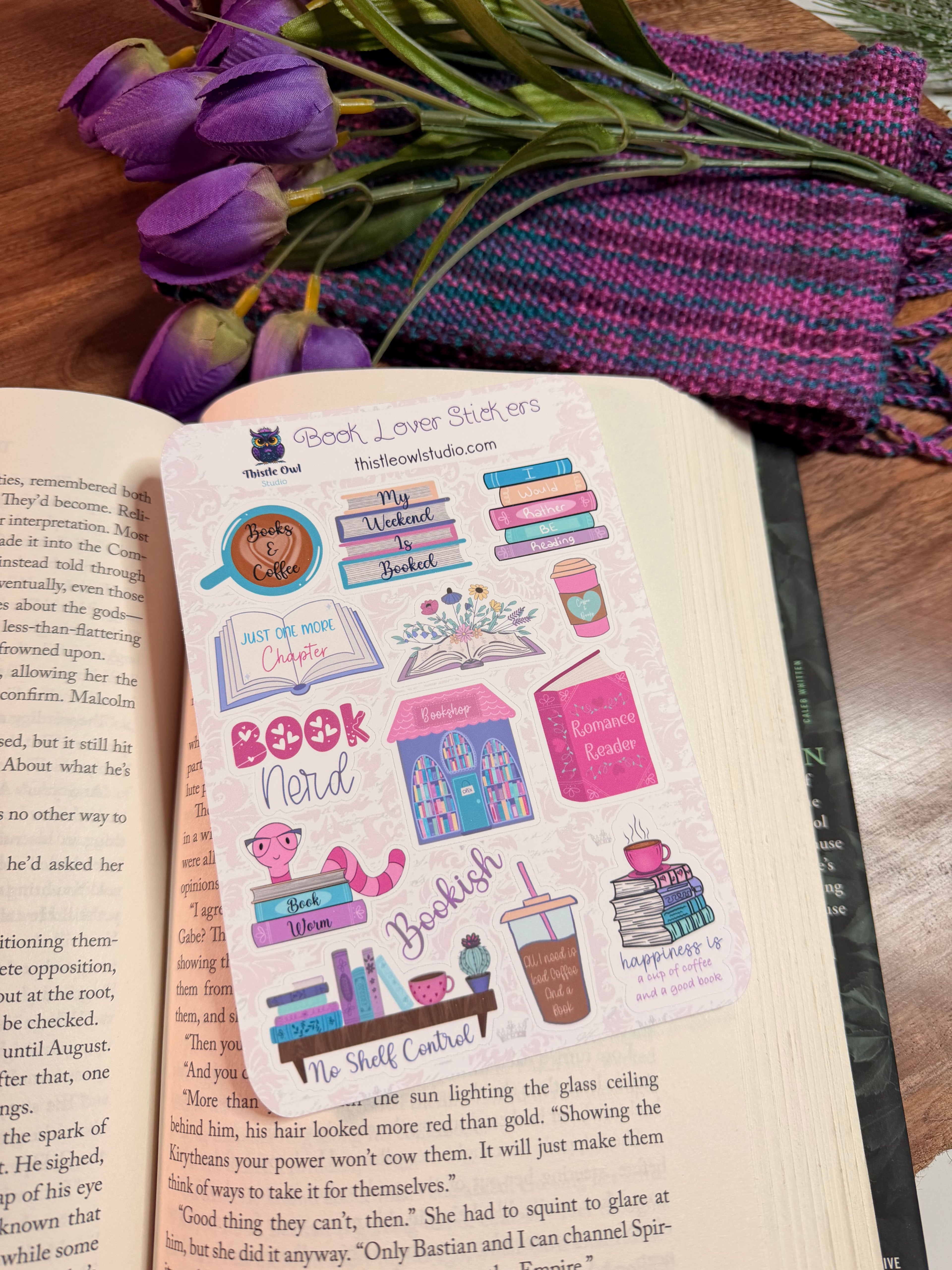 Book Lover Sticker Sheet