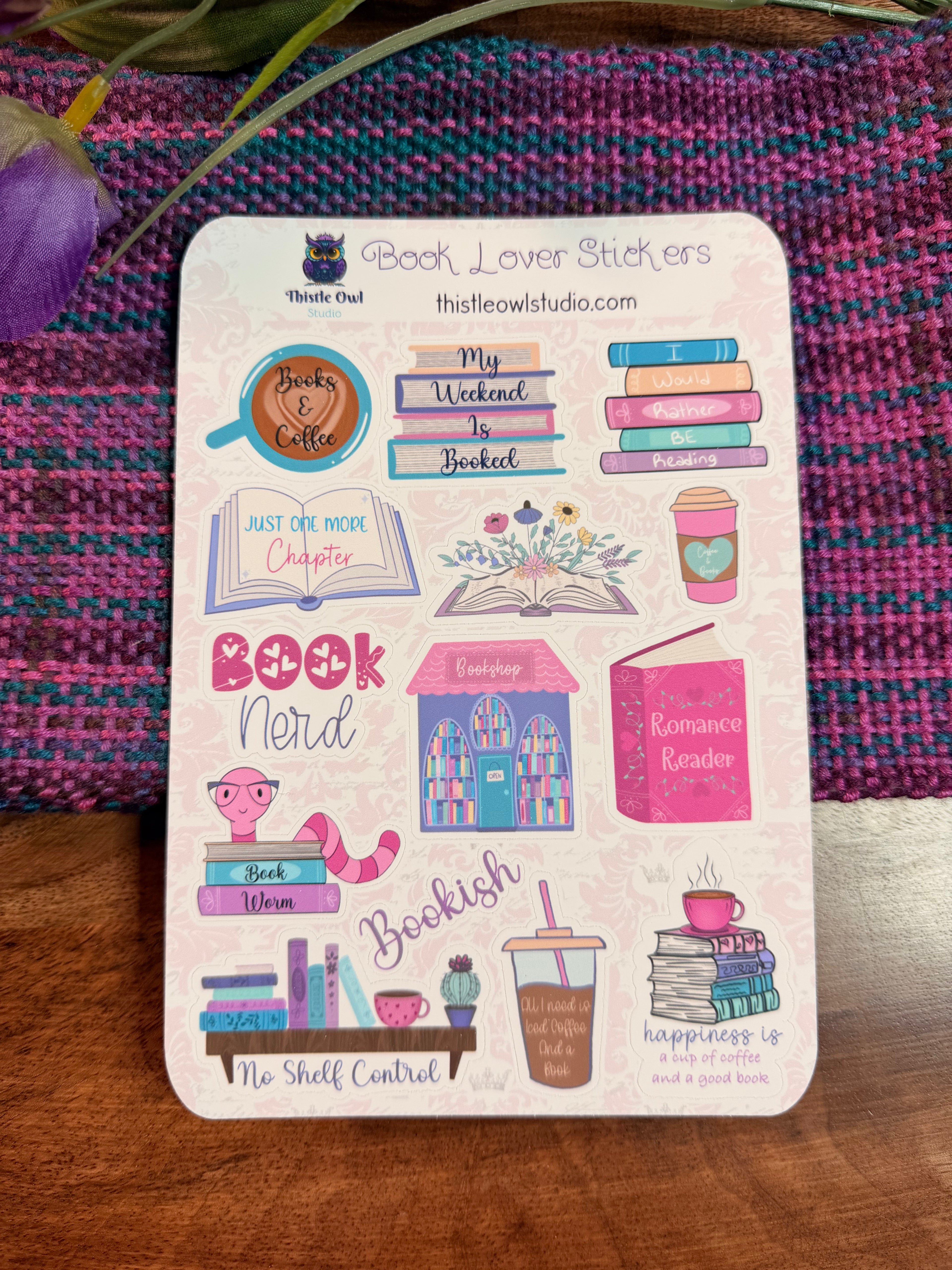 Book Lover Sticker Sheet