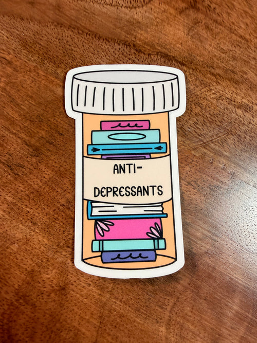 Antidepressants Bookish Sticker