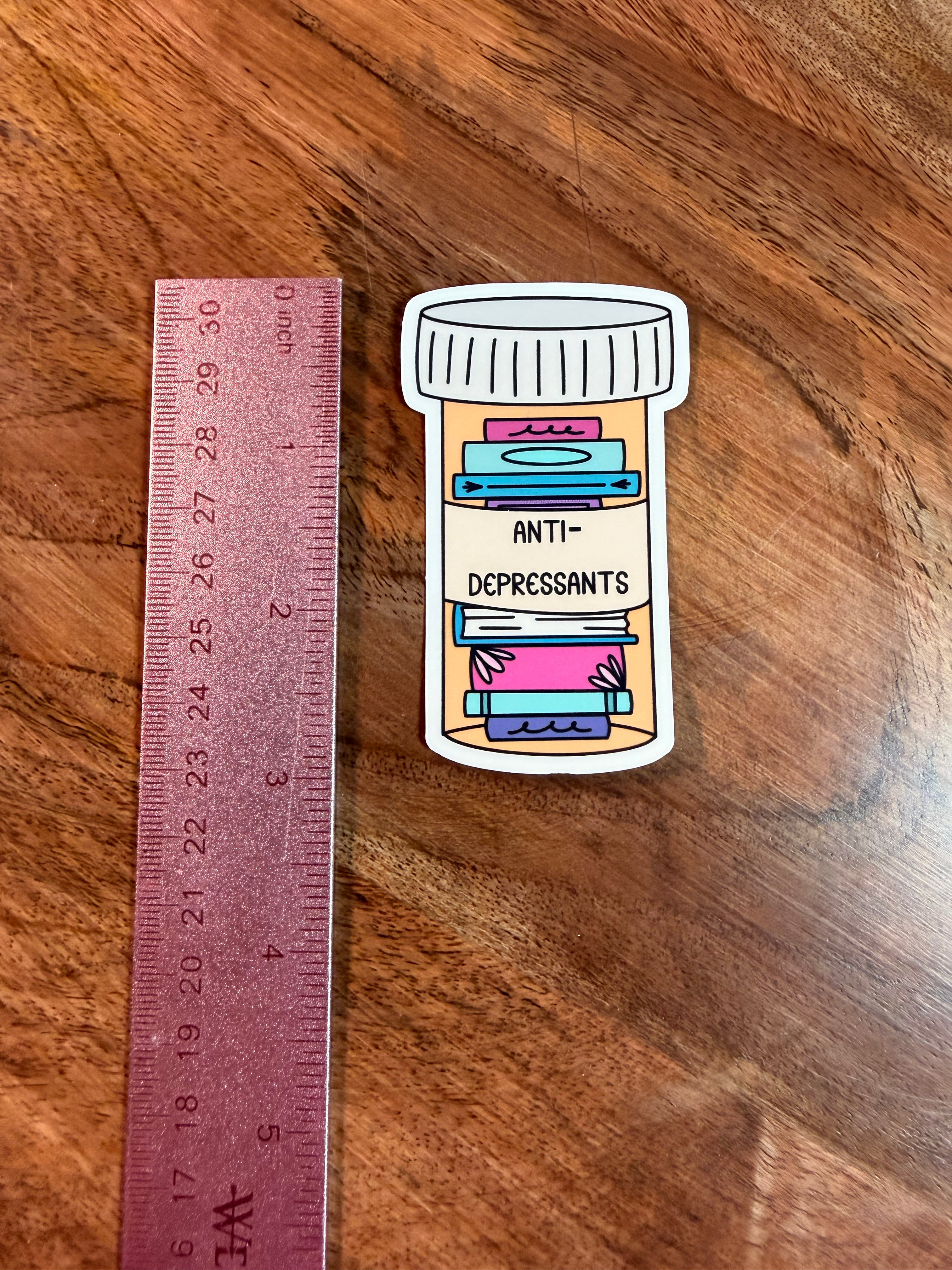 Antidepressants Bookish Sticker