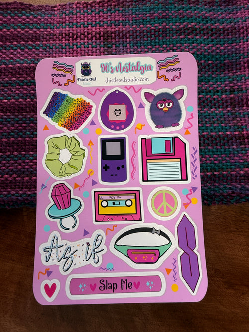 90's Nostalgia Sticker Sheet