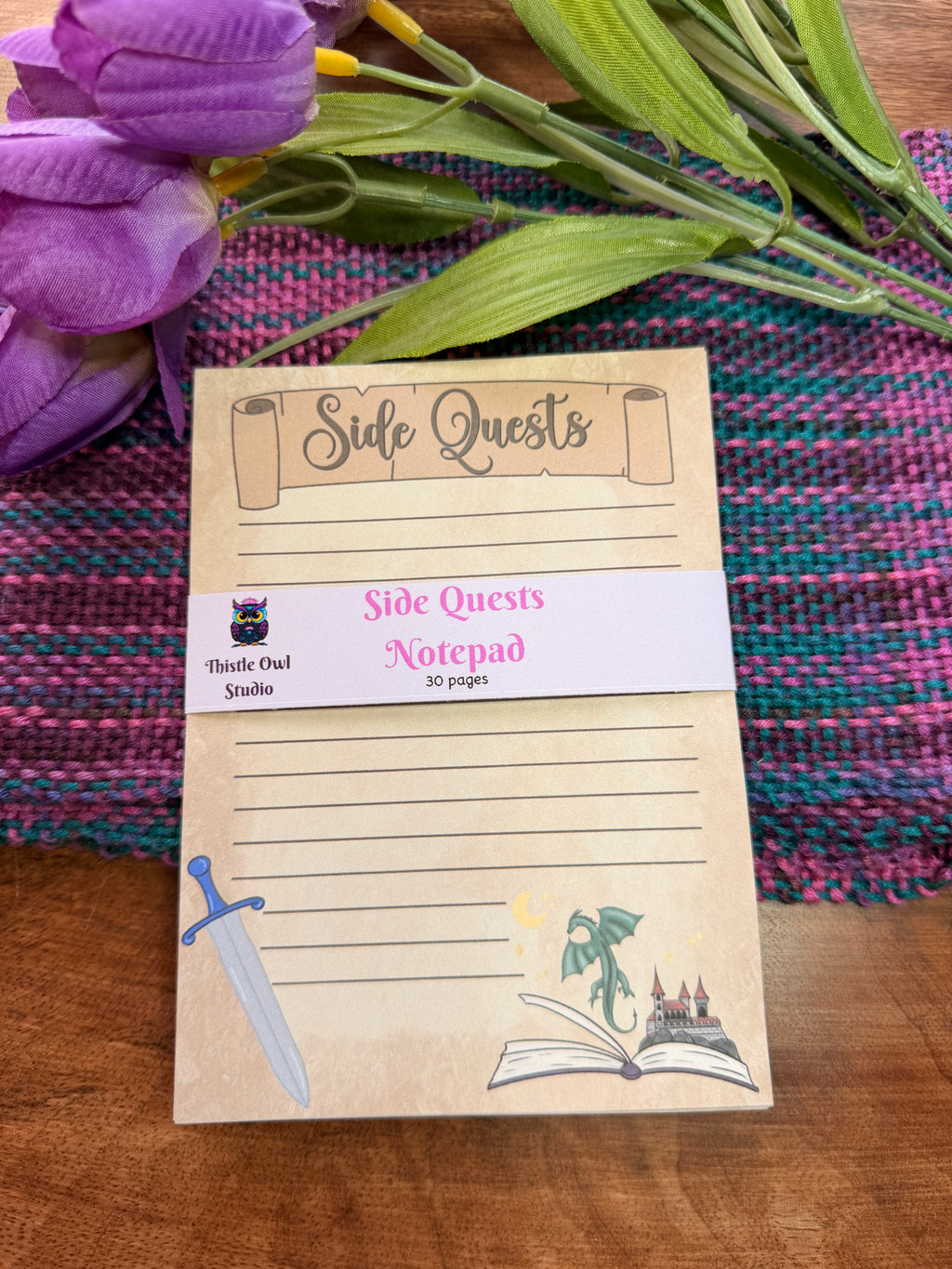 Side Quests Notepad