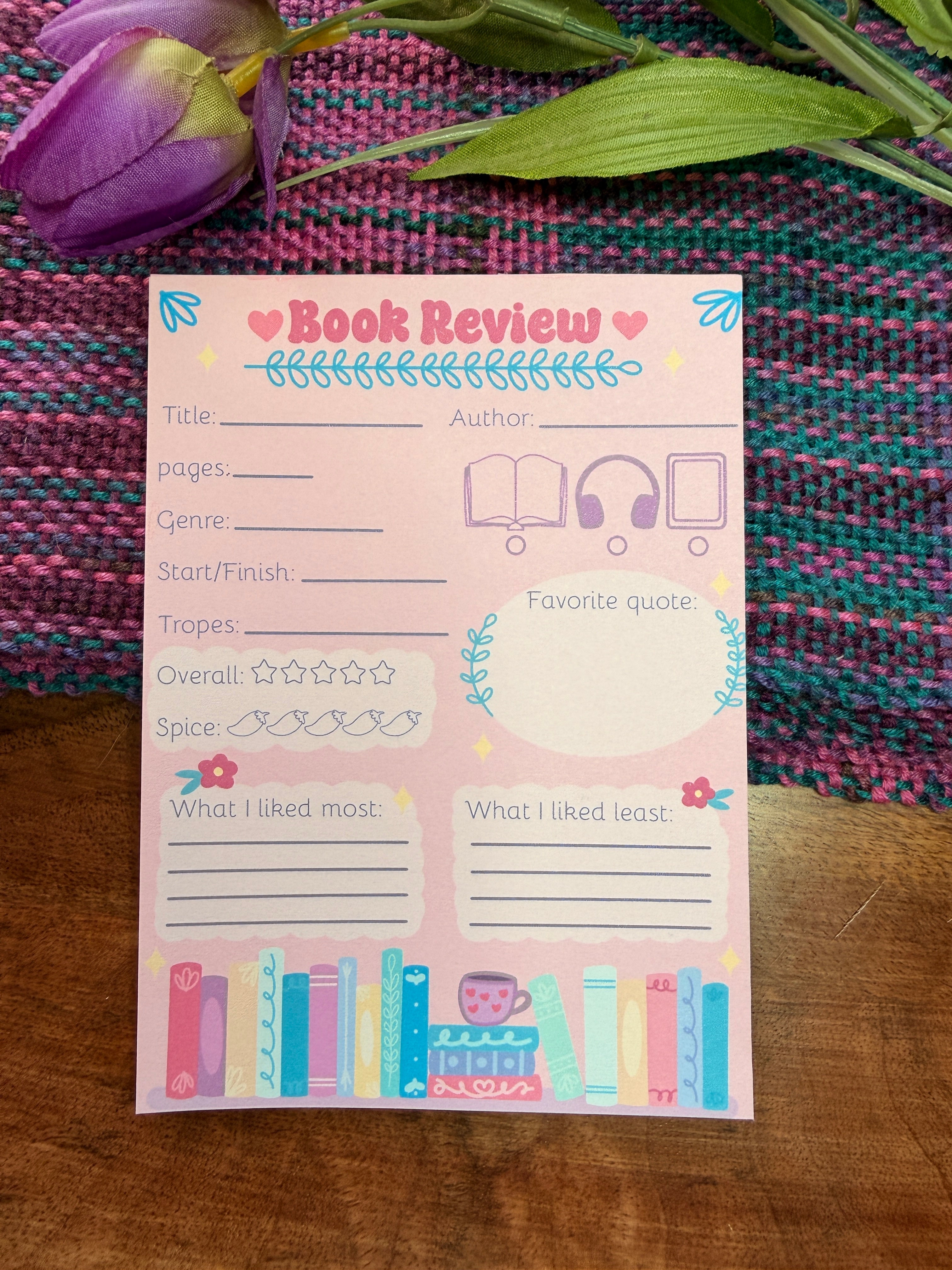 Book Review Notepad