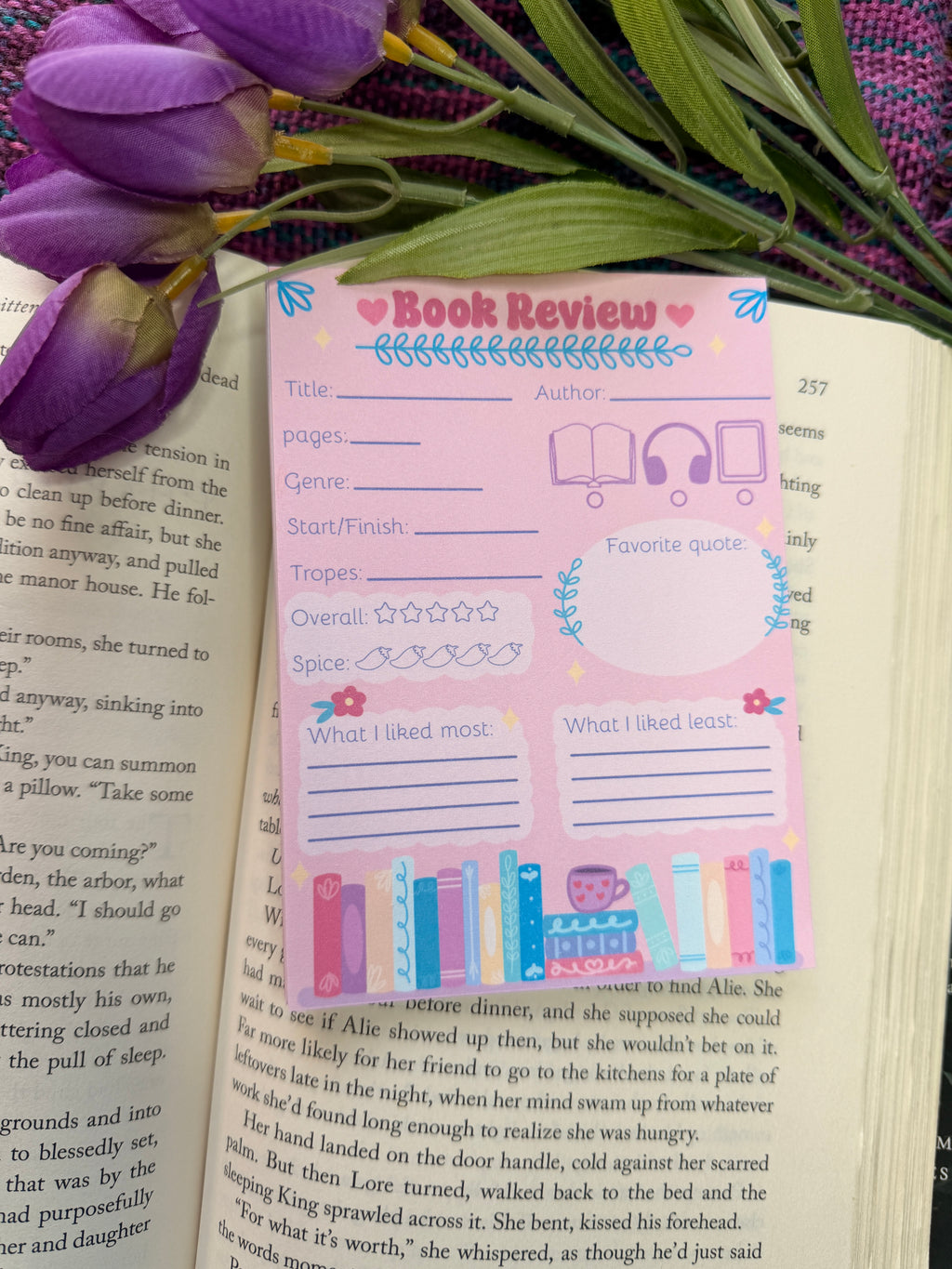 Book Review Notepad