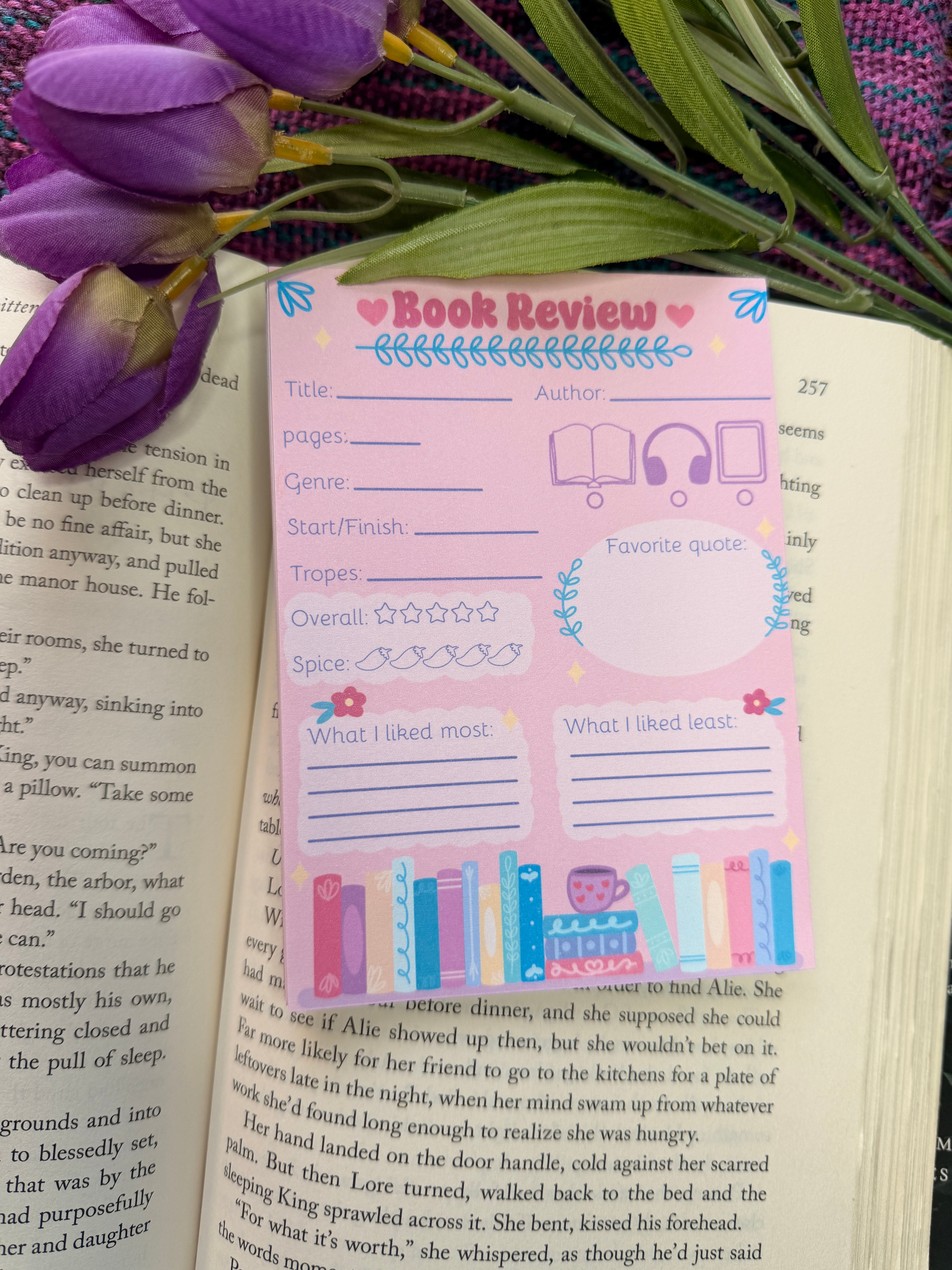 Book Review Notepad