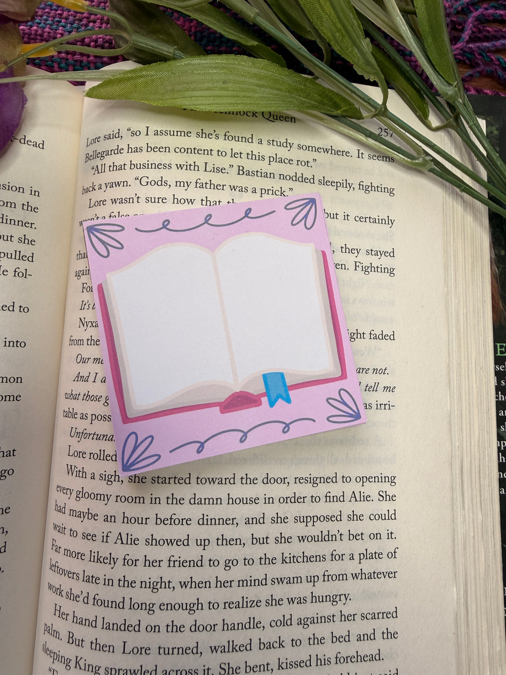 Open Book Sticky Notes