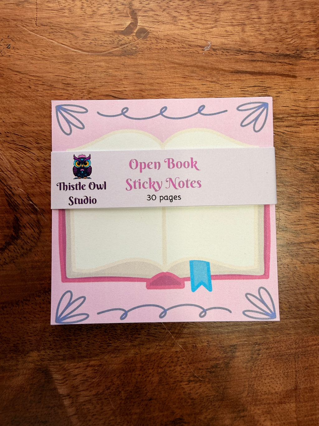 Open Book Sticky Notes