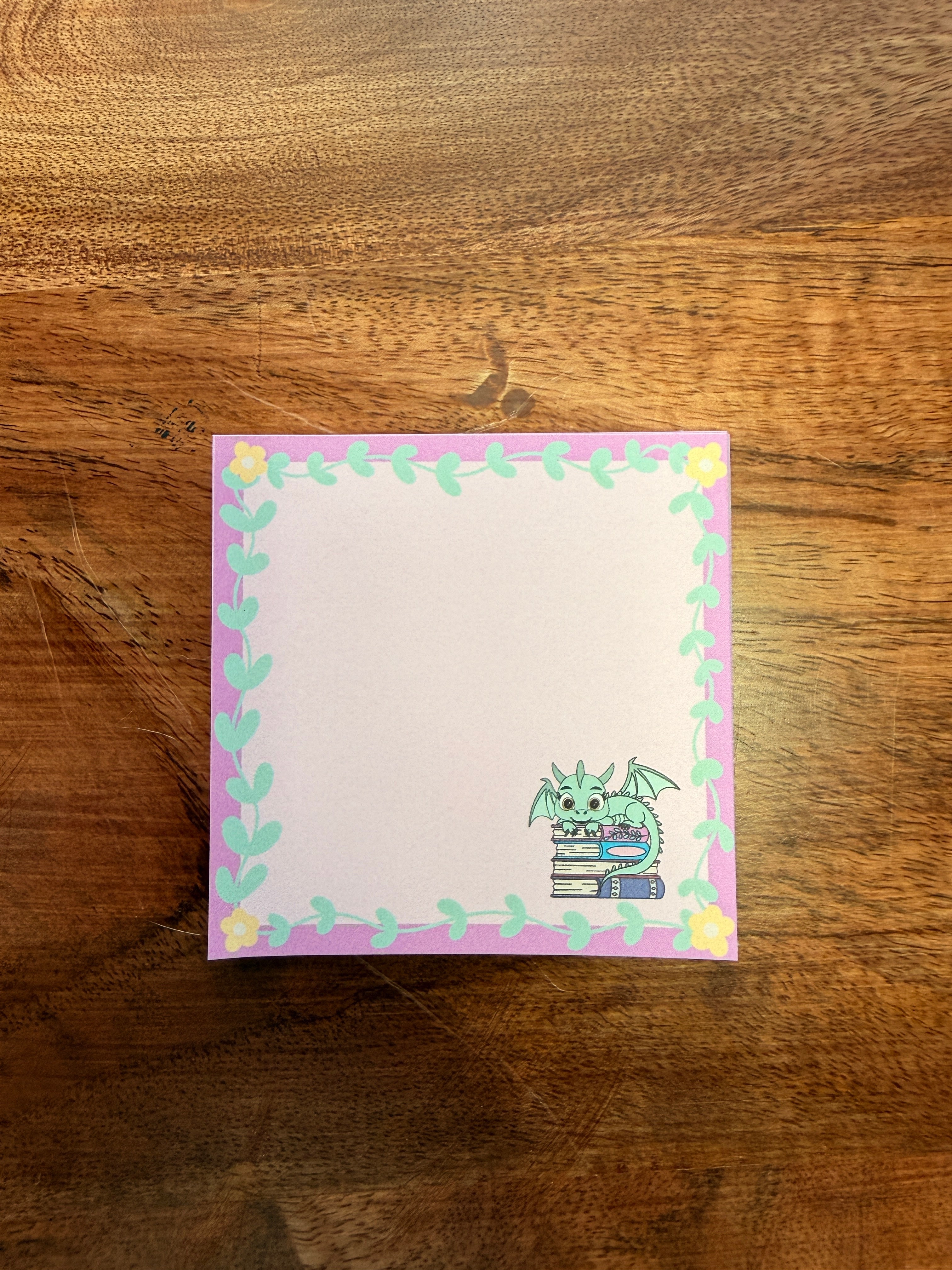 Book Dragon Sticky Notes